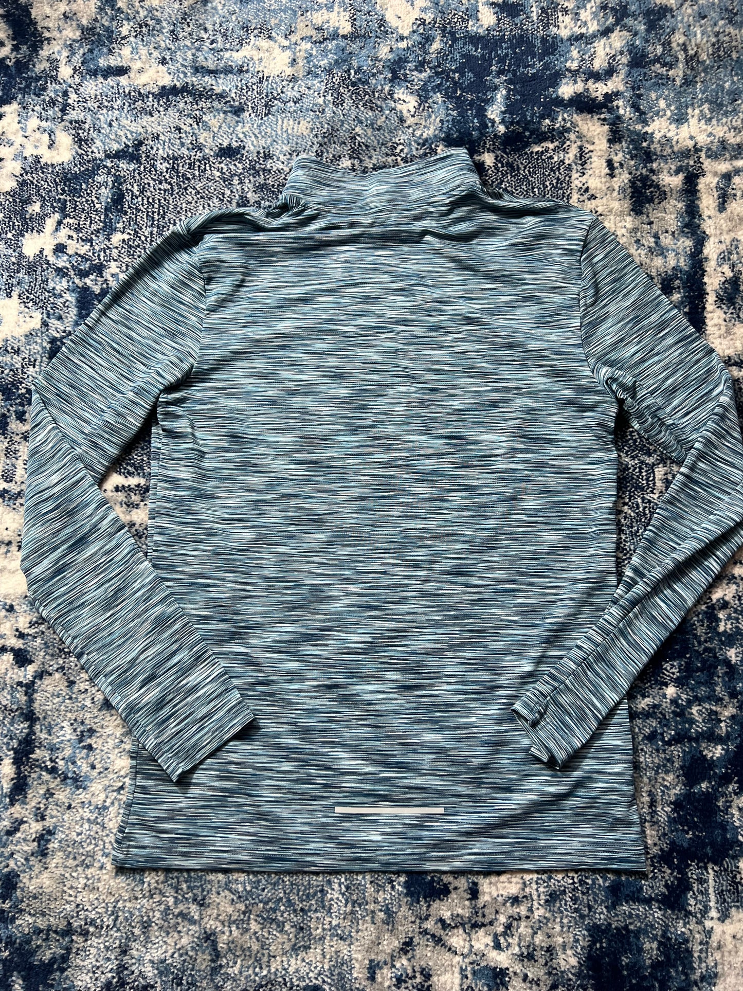 Montirex Active Reflective Lightweight 1/4 Zip Running Top Blue Men’s Small in Blue, men's Small – detail view