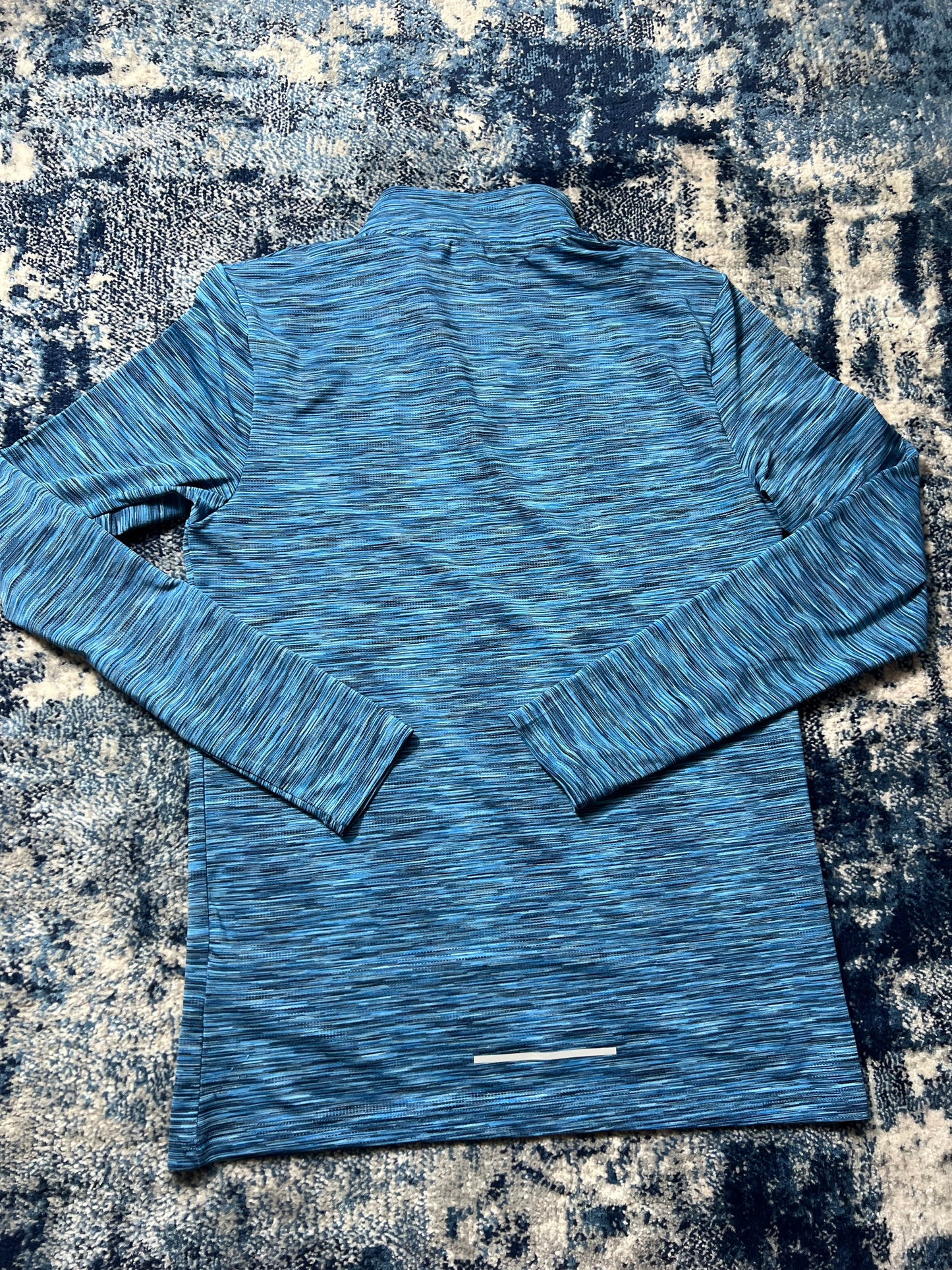 Montirex Active Reflective Lightweight 1/4 Zip Running Top Blue Men’s Small in Blue, men's Small – detail view