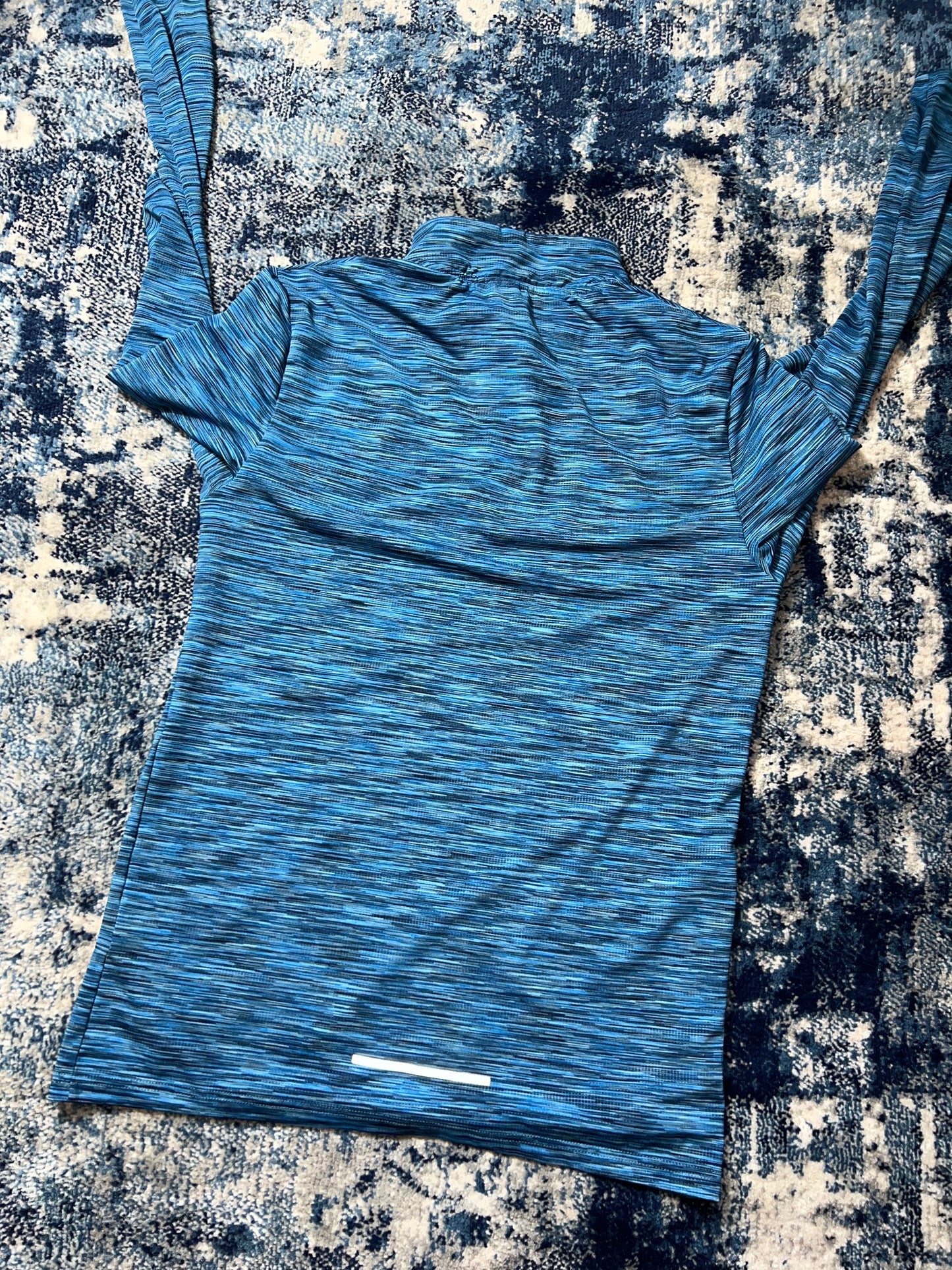 Montirex Active Reflective Lightweight 1/4 Zip Running Top Blue Men’s Small in Blue, men's Small – detail view