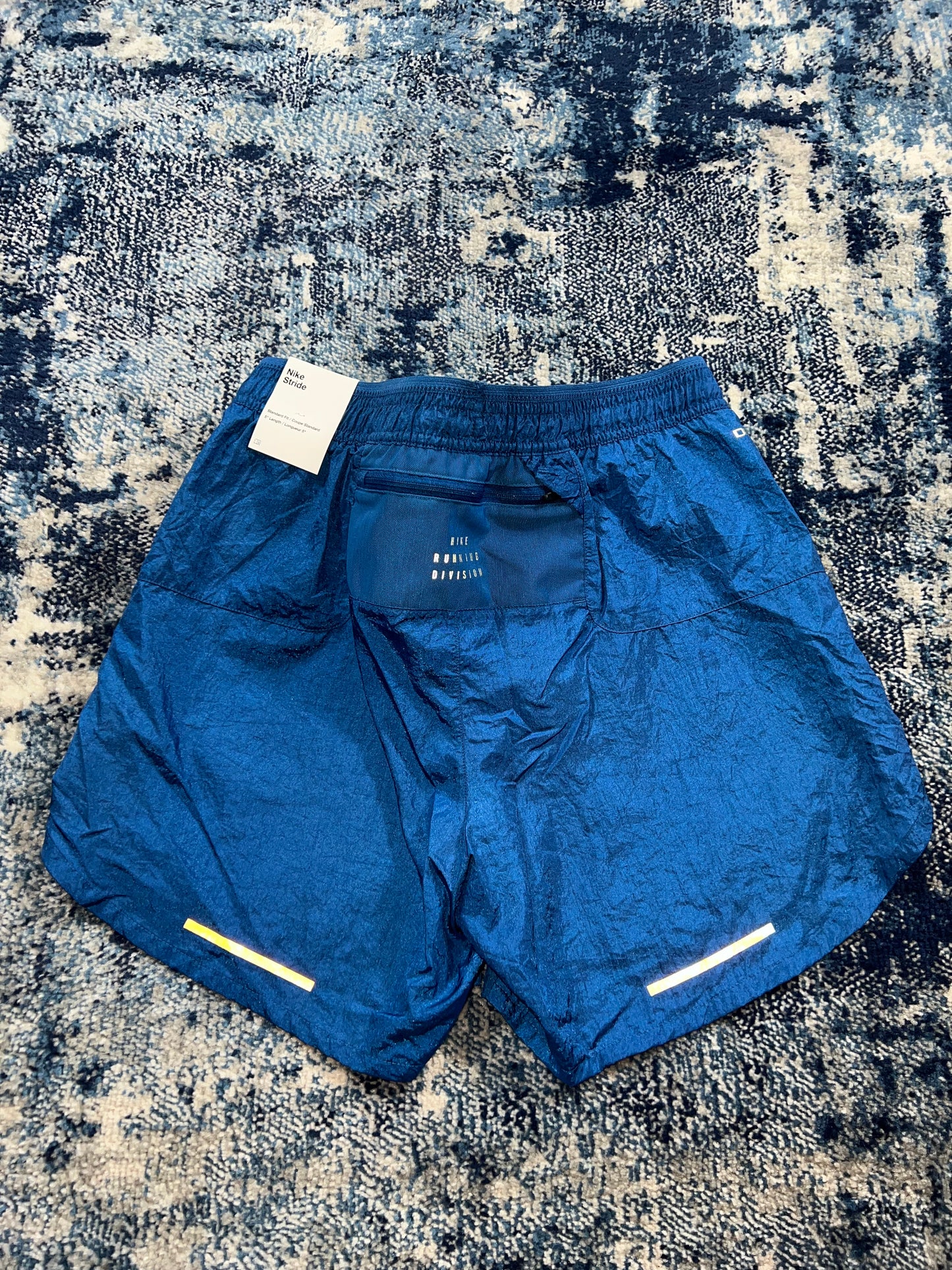 Nike Running Division 5” Shorts Blue Reflective Men’s Small Rare Unworn in Blue, men's Small – detail view