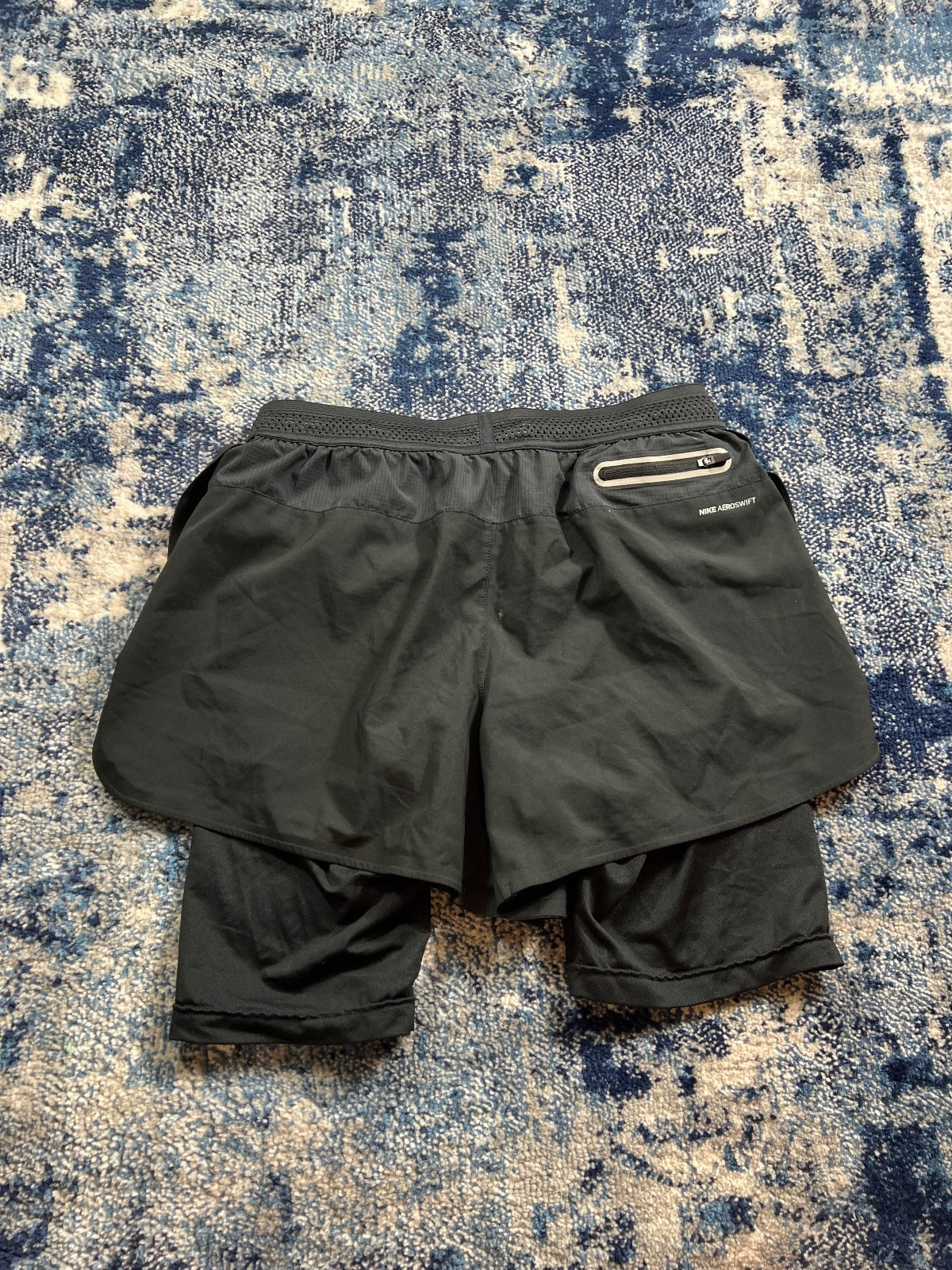 Nike Aeroswift 2 in 1 Running Racing Shorts – Black, Men's Small in Black, men's Small – detail view
