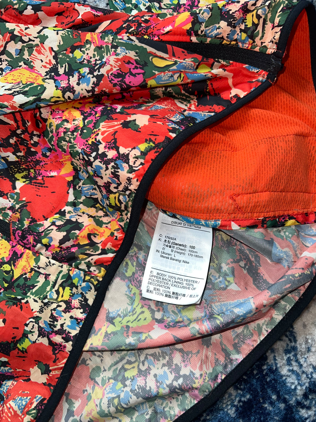 Nike Floral Windrunner Jacket Reflective Men’s Medium Rare Limited Edition – Multicolour Floral in Multicolour Floral…
