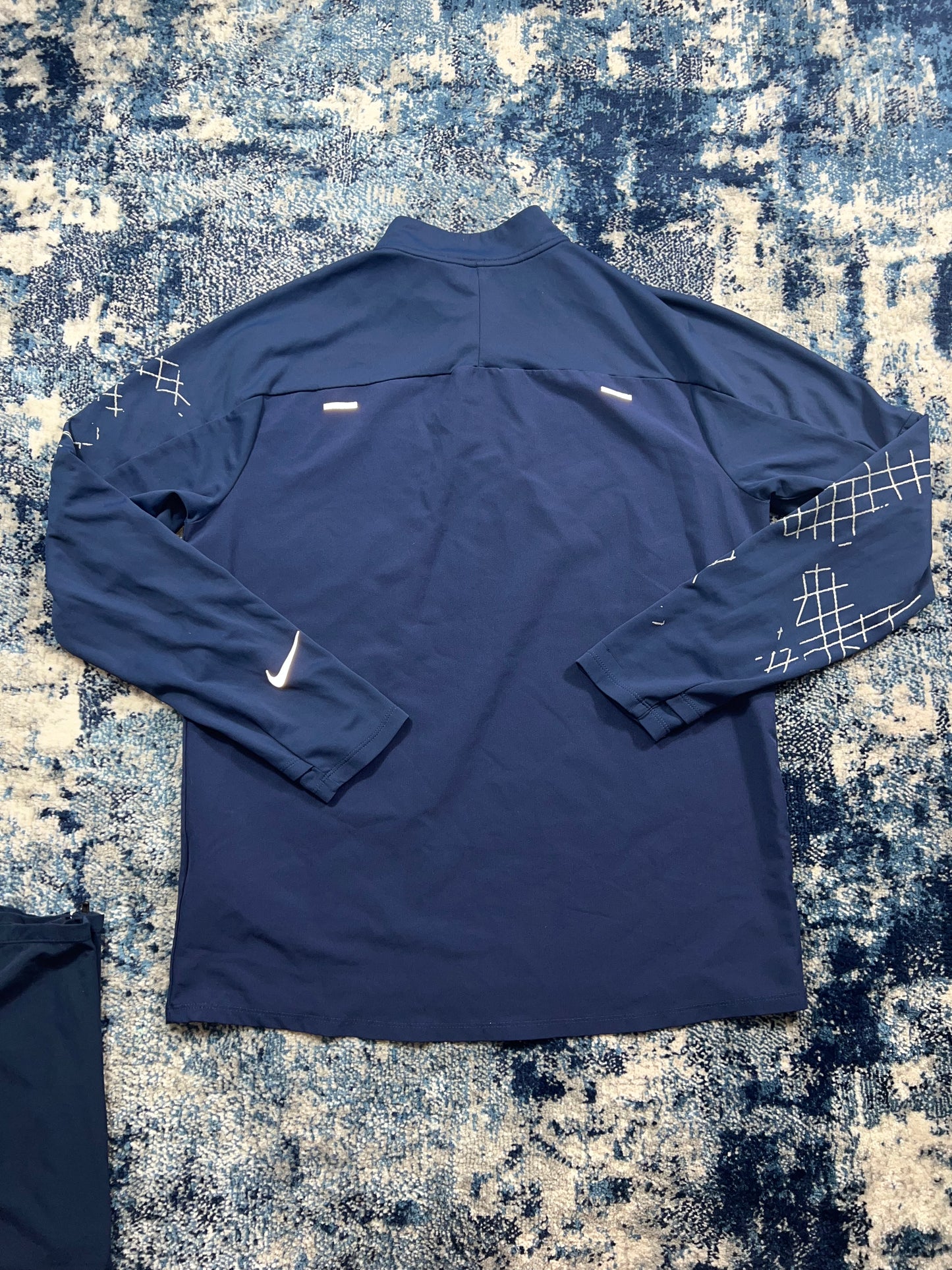Nike Running Division 1/4 Zip & Phenom Elite Bottoms Tracksuit Set Navy Men’s Medium – Navy Blue in Navy Blue, men's Medium…