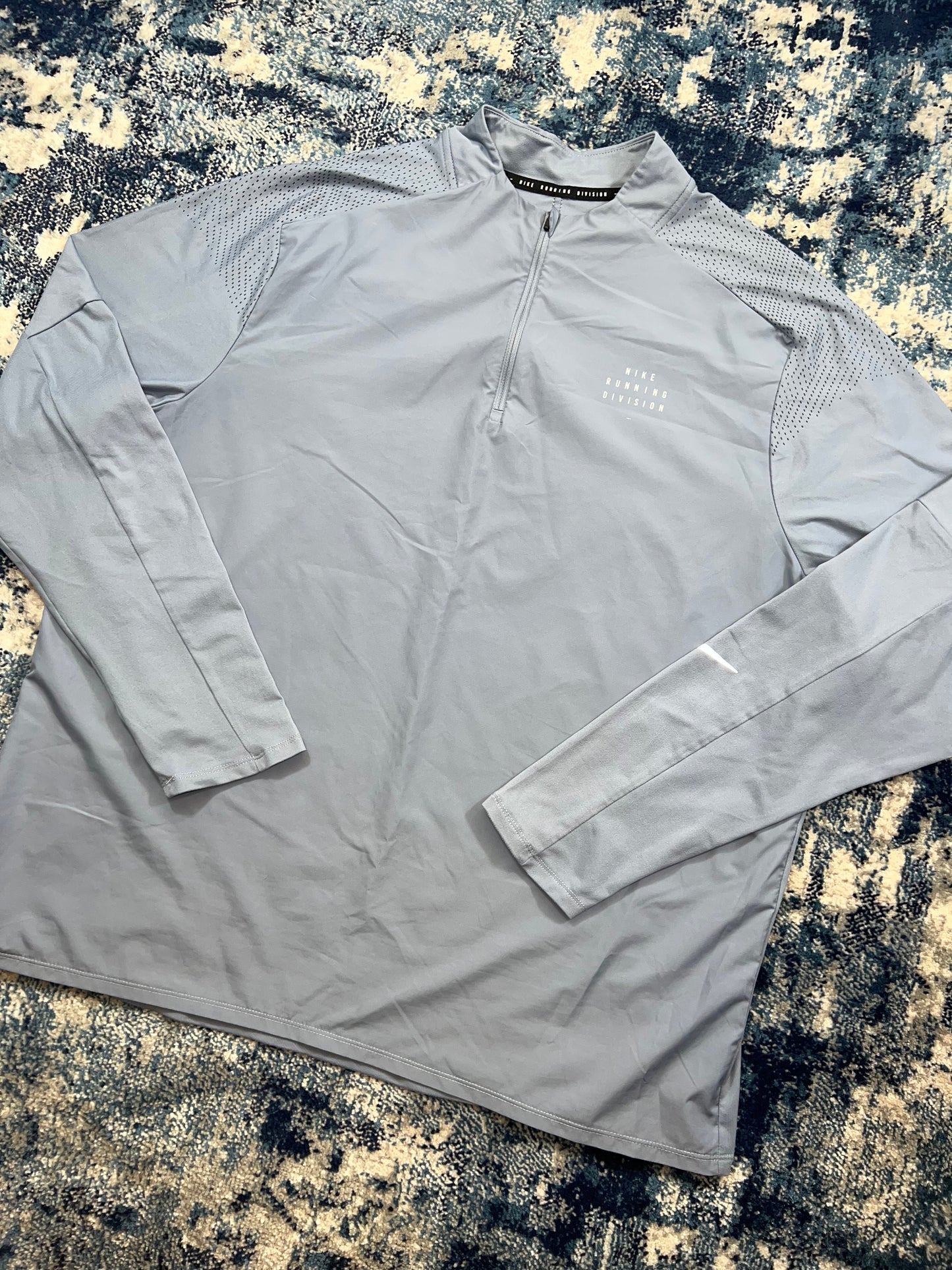Nike Running Division 1/4 Zip Light Blue Reflective Men’s XXL – Men's 2XL in Light Blue, men's 2XL – alternate view
