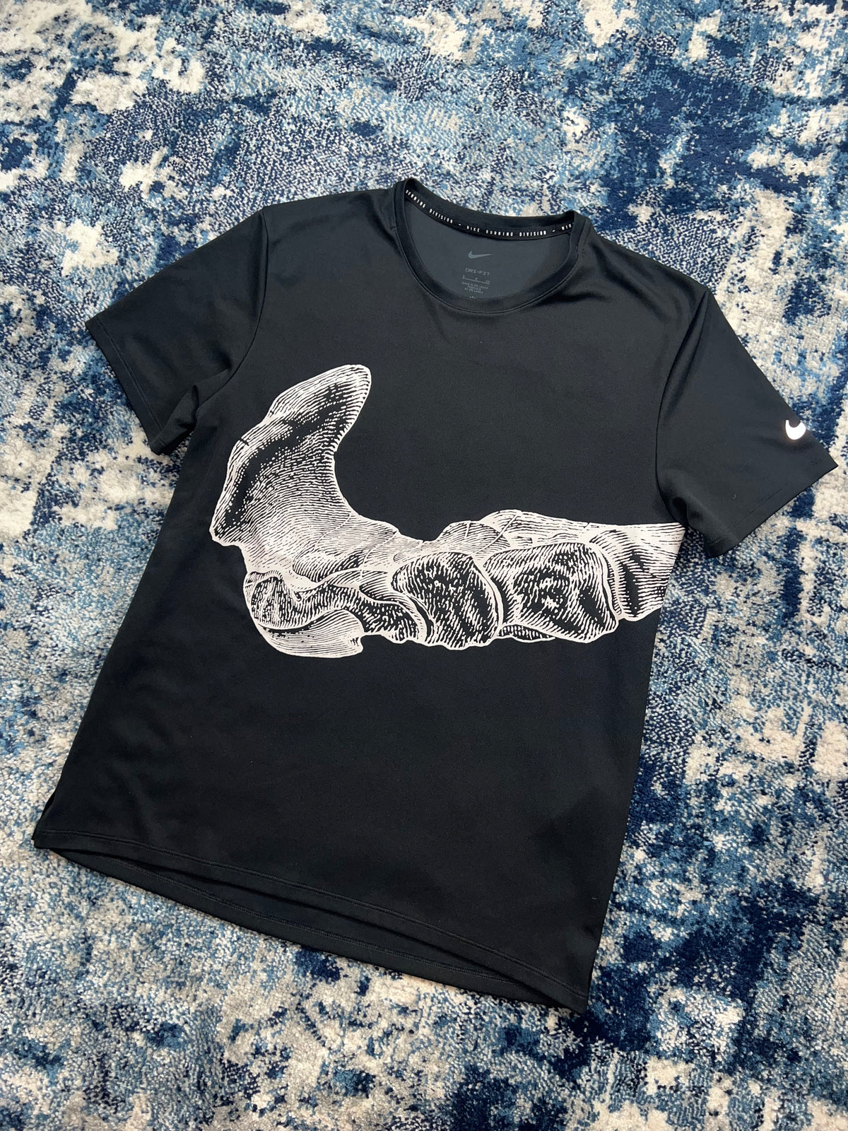 Nike Running Division Bone Miler T-Shirt Black Men’s Small in Black, men's Small – alternate view