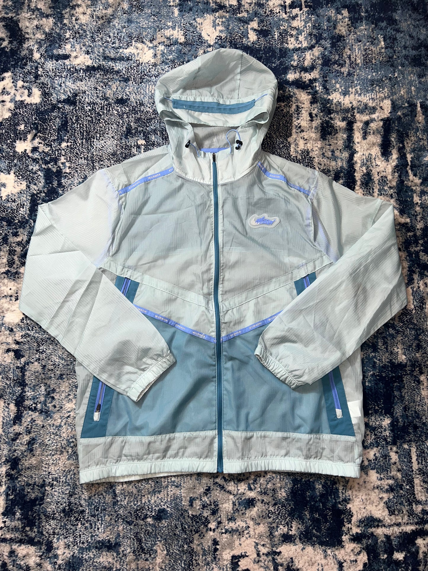 Nike Wildrun Rare Windrunner – Transparent Blue, Men's Medium in Transparent Blue, men's Medium – front view
