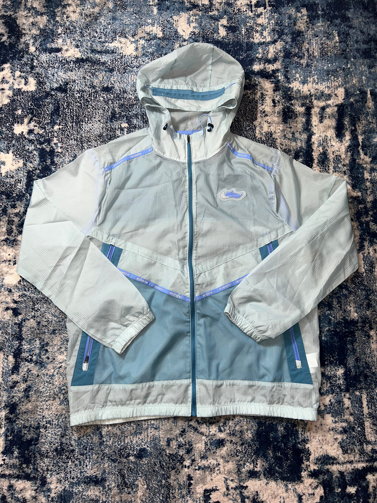 Nike Wildrun Rare Windrunner – Transparent Blue, Men's Medium in Transparent Blue, men's Medium – front view