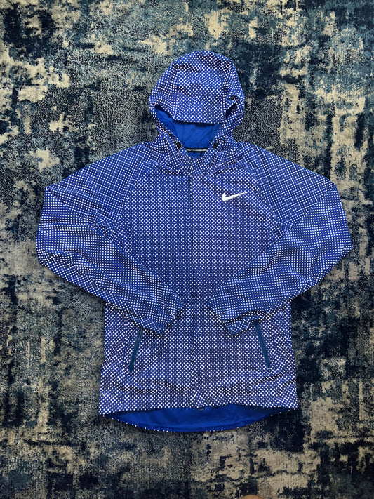 Nike Flash Storm-FIT Jacket Blue All Over Reflective Men’s Small in Blue, men's Small – front view