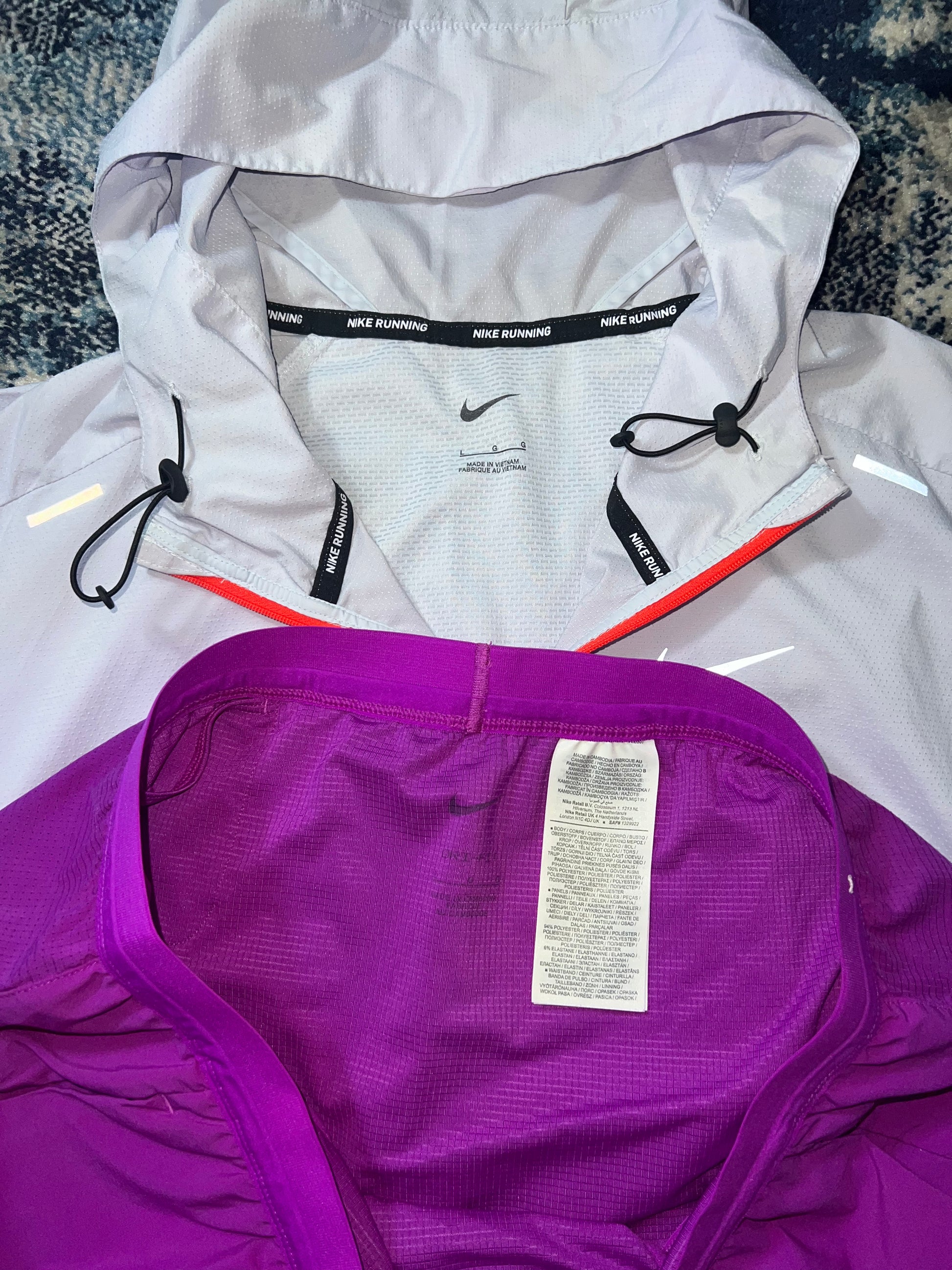 Nike Repel Miler Packable Windrunner & Flex Stride Shorts Running Set Purple Grape – Men's Large in Purple Grape, men's…