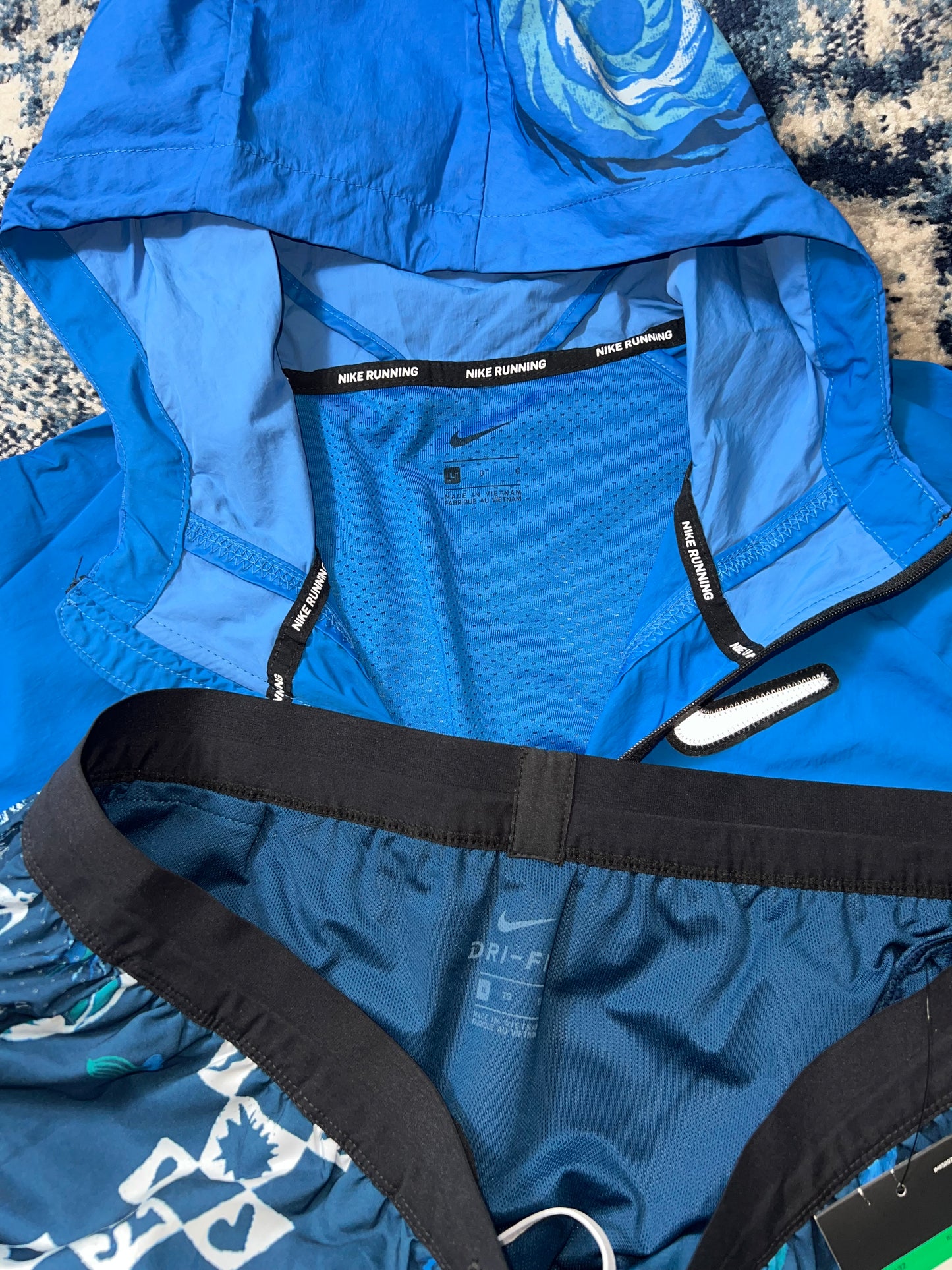 Nike Blue Dragon Wildrun Windrunner / Flex Stride Shorts Tracksuit Set