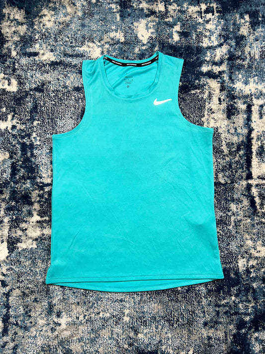 Nike Miler Dri-FIT Running Vest Tank Top Dusty Cactus Turquoise Blue – Dusty Cactus / Turquoise Blue, Men's Small in Dusty…