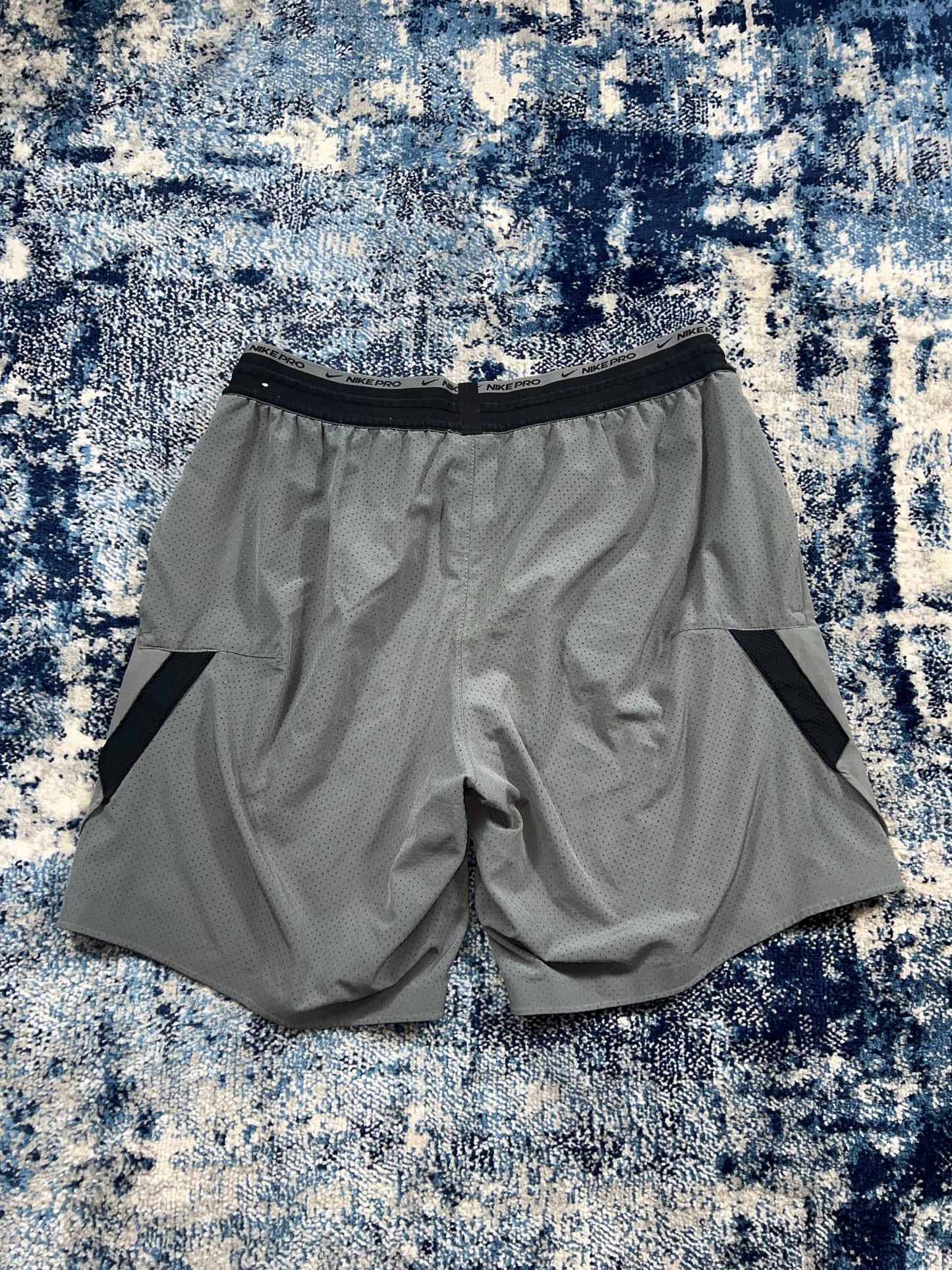 Nike Pro Dri-FIT 8” Training Shorts Grey Black Men’s Small – Grey / Black in Grey / Black, men's Small – detail view