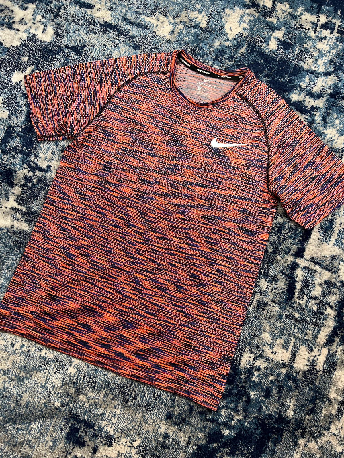 Nike TechKnit T-Shirt Orange Black Reflective Men’s Medium – Orange / Black in Orange / Black, men's Medium – alternate view