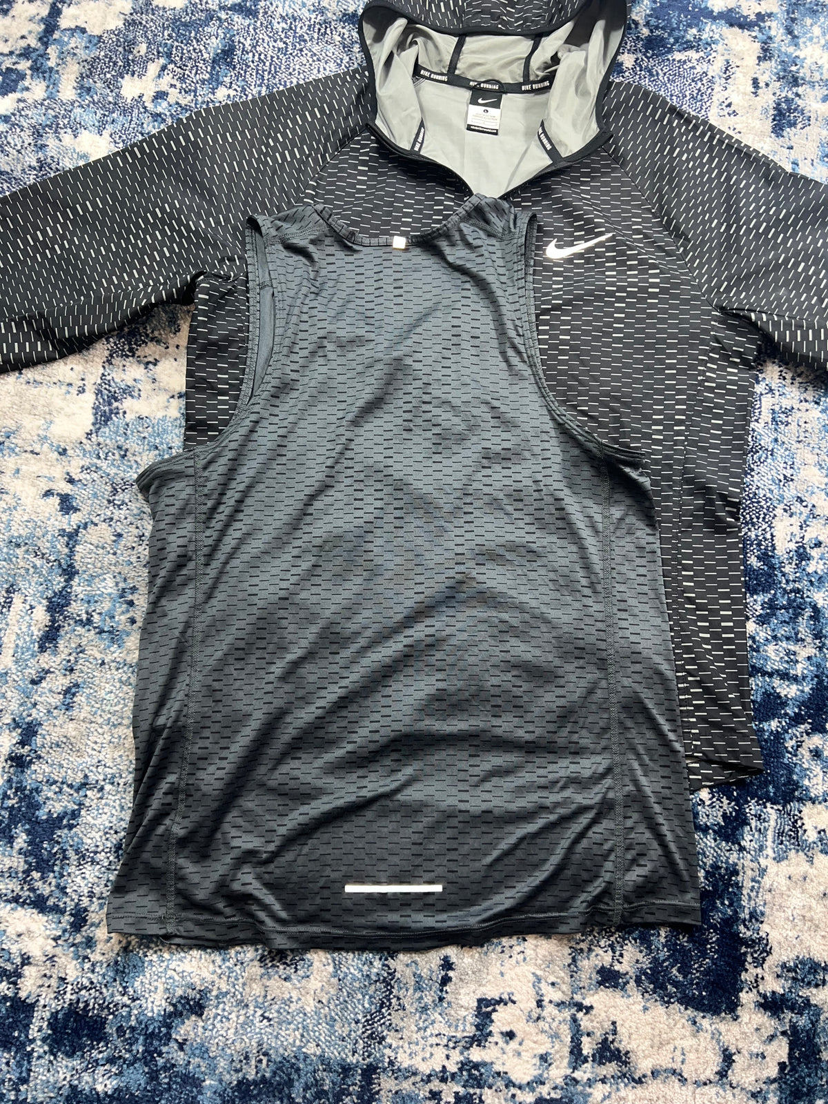 Nike Digital Camo Racer Fuse 3 Piece Tracksuit Set Grey Men’s Medium in Grey, men's Mixed Sizes – detail view