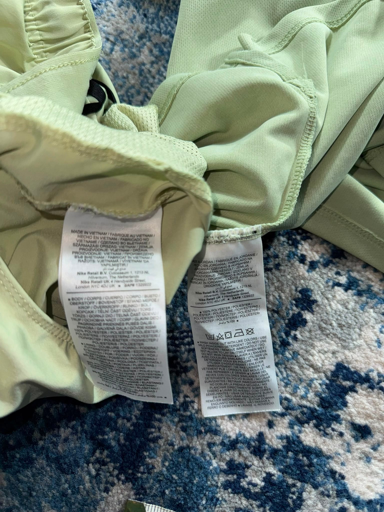 Nike Miler T Shirt / Challenger Shorts Running Gym Set – Olive Aura, Men's Small in Olive Aura, men's Small – detail view