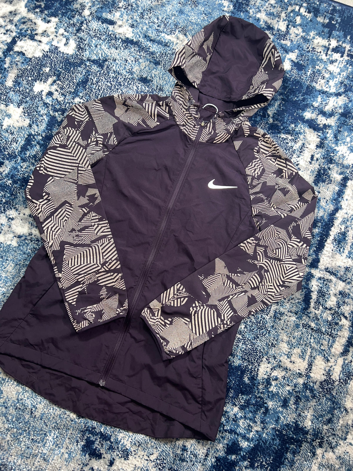 Nike Women’s Reflective Windrunner Jacket Purple UK Small in Purple, men's Small – alternate view