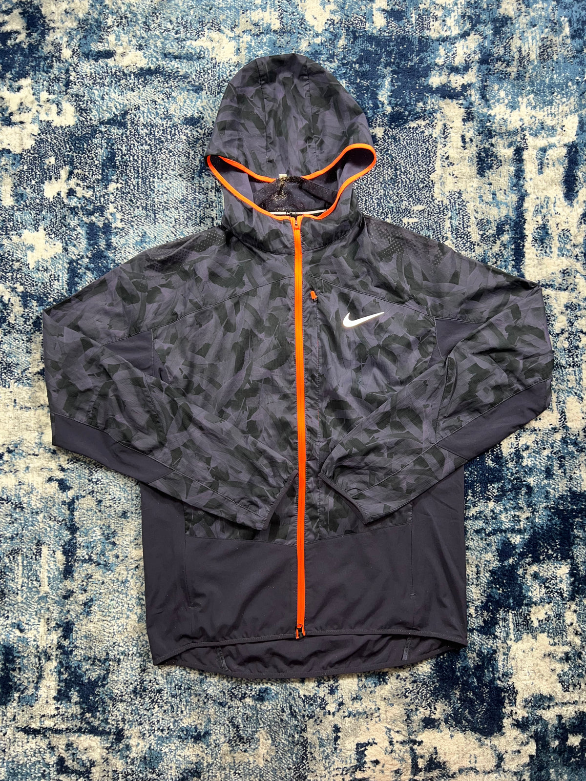 Nike Kiger Feather Print Windrunner Jacket Purple Orange Men’s XS – Purple / Orange, Men's Extra Small in Purple / Orange…