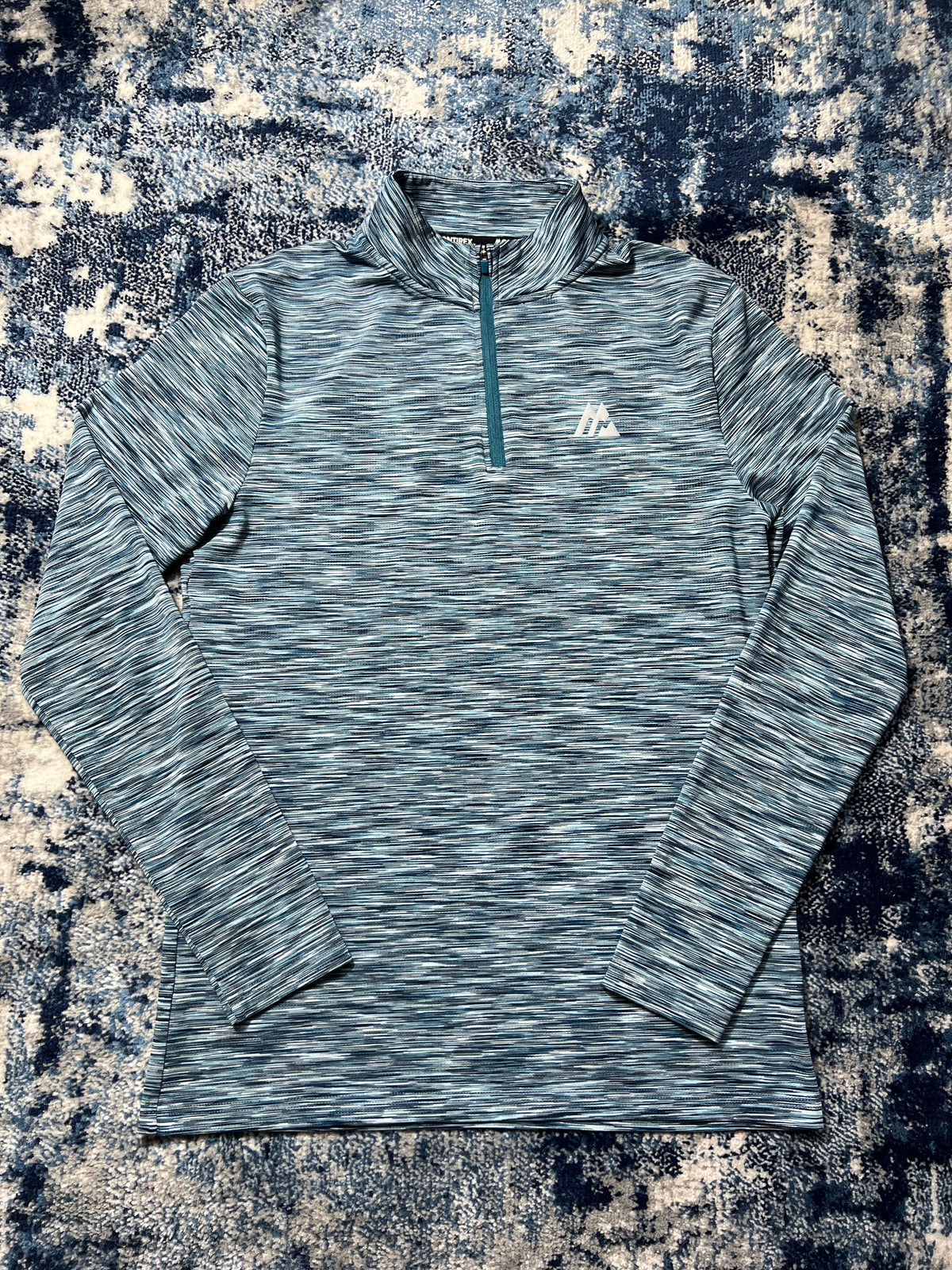 Montirex Active Reflective Lightweight 1/4 Zip Running Top Blue Men’s Small in Blue, men's Small – detail view