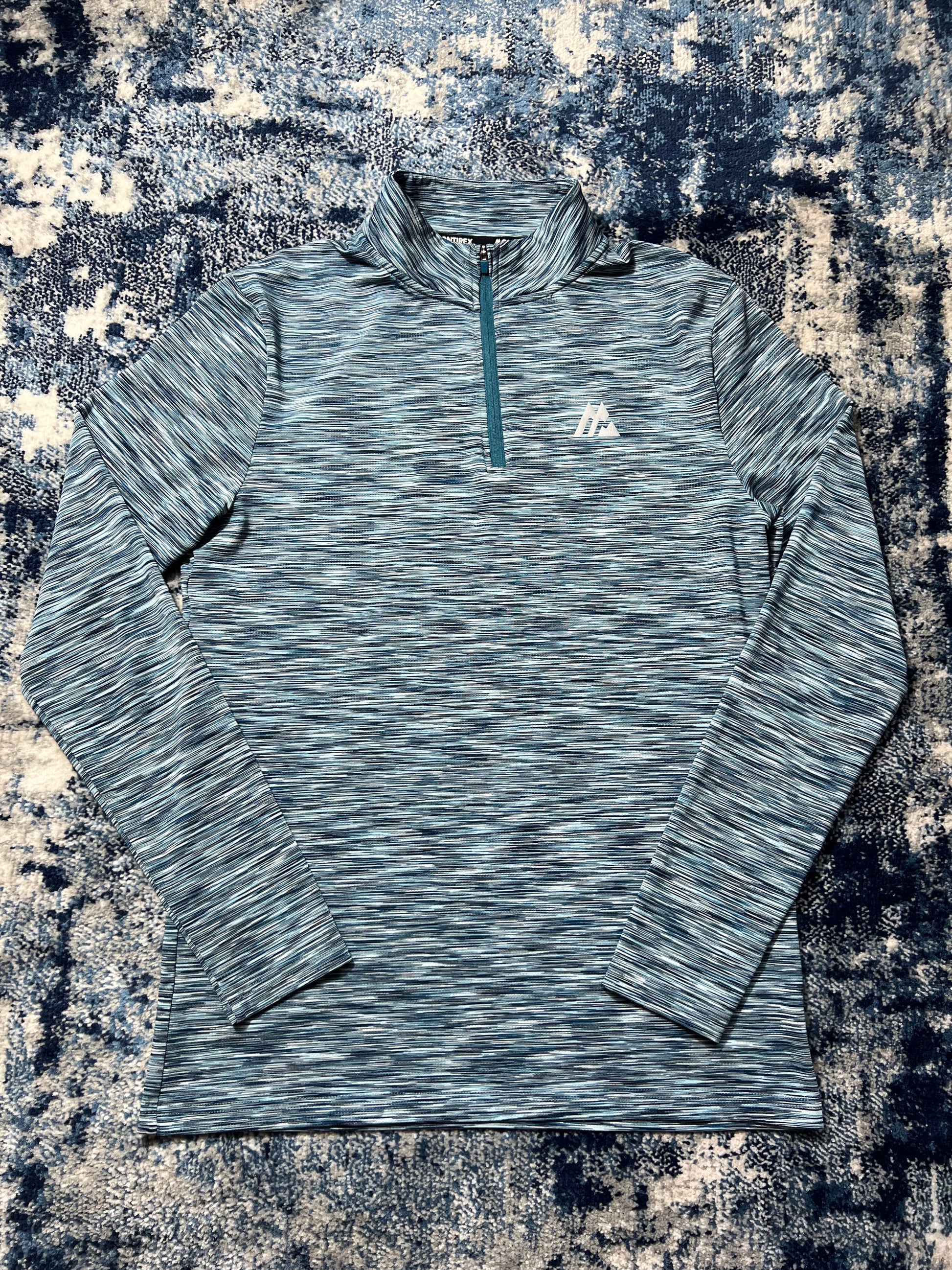 Montirex Active Reflective Lightweight 1/4 Zip Running Top Blue Men’s Small in Blue, men's Small – detail view