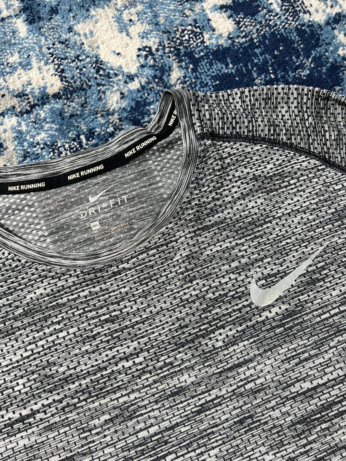 Nike TechKnit Long Sleeve Running T-Shirt Charcoal Grey Men’s 2XL in Charcoal Grey, men's 2XL – alternate view