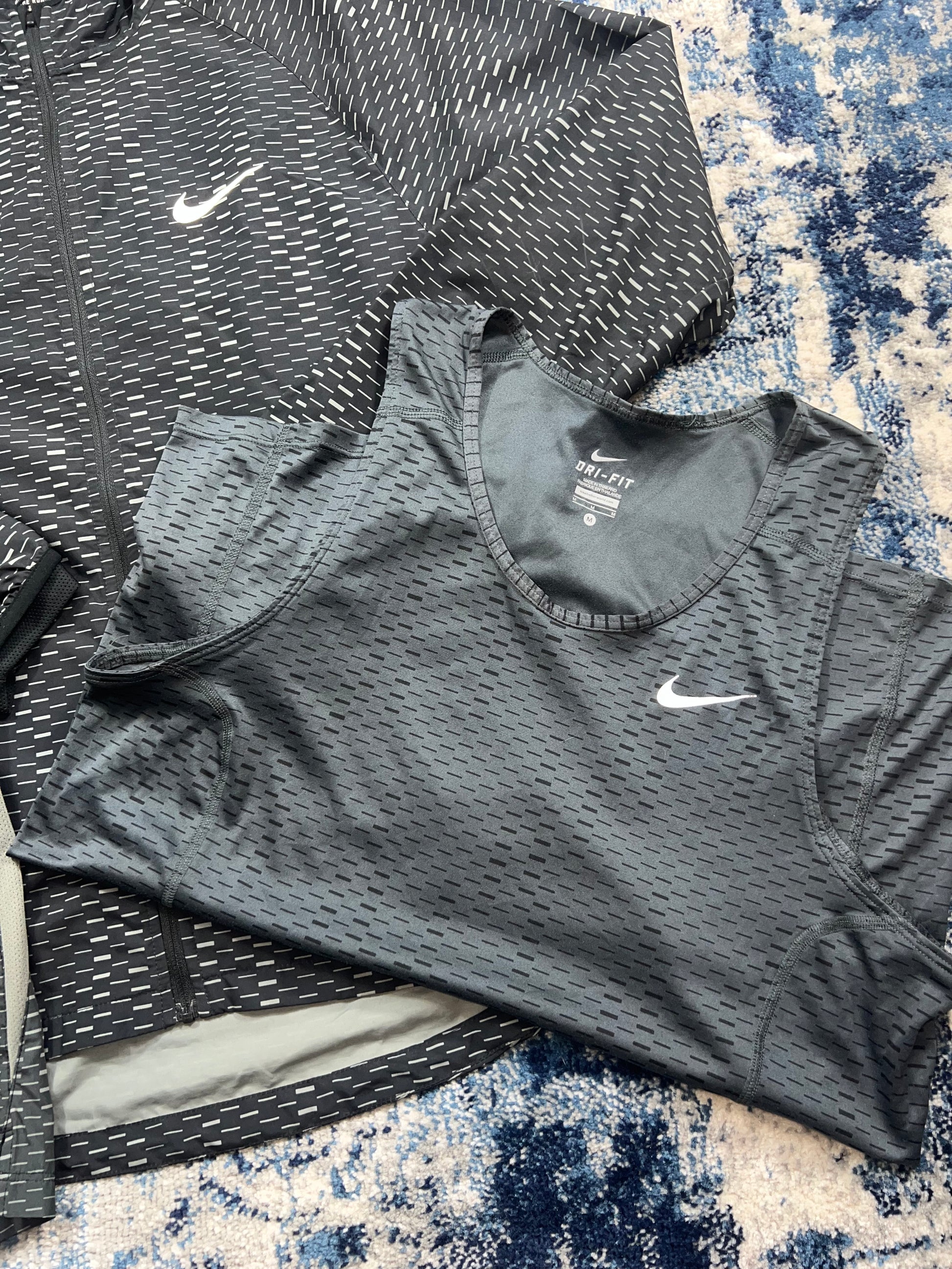 Nike Digital Camo Racer Fuse 3 Piece Tracksuit Set Grey Men’s Medium in Grey, men's Mixed Sizes – detail view