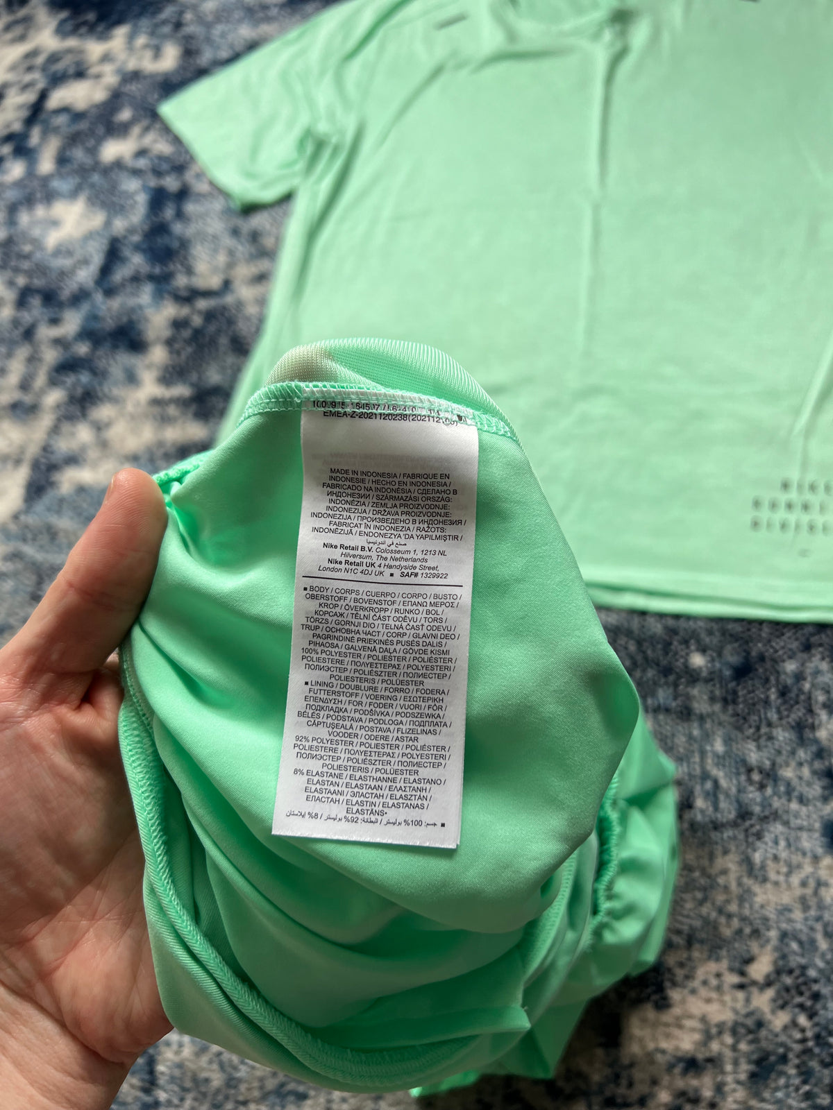Nike Running Division TechKnit Miler T-Shirt & Challenger Shorts Set Mint Green in Mint Green, men's Mixed Sizes – detail…
