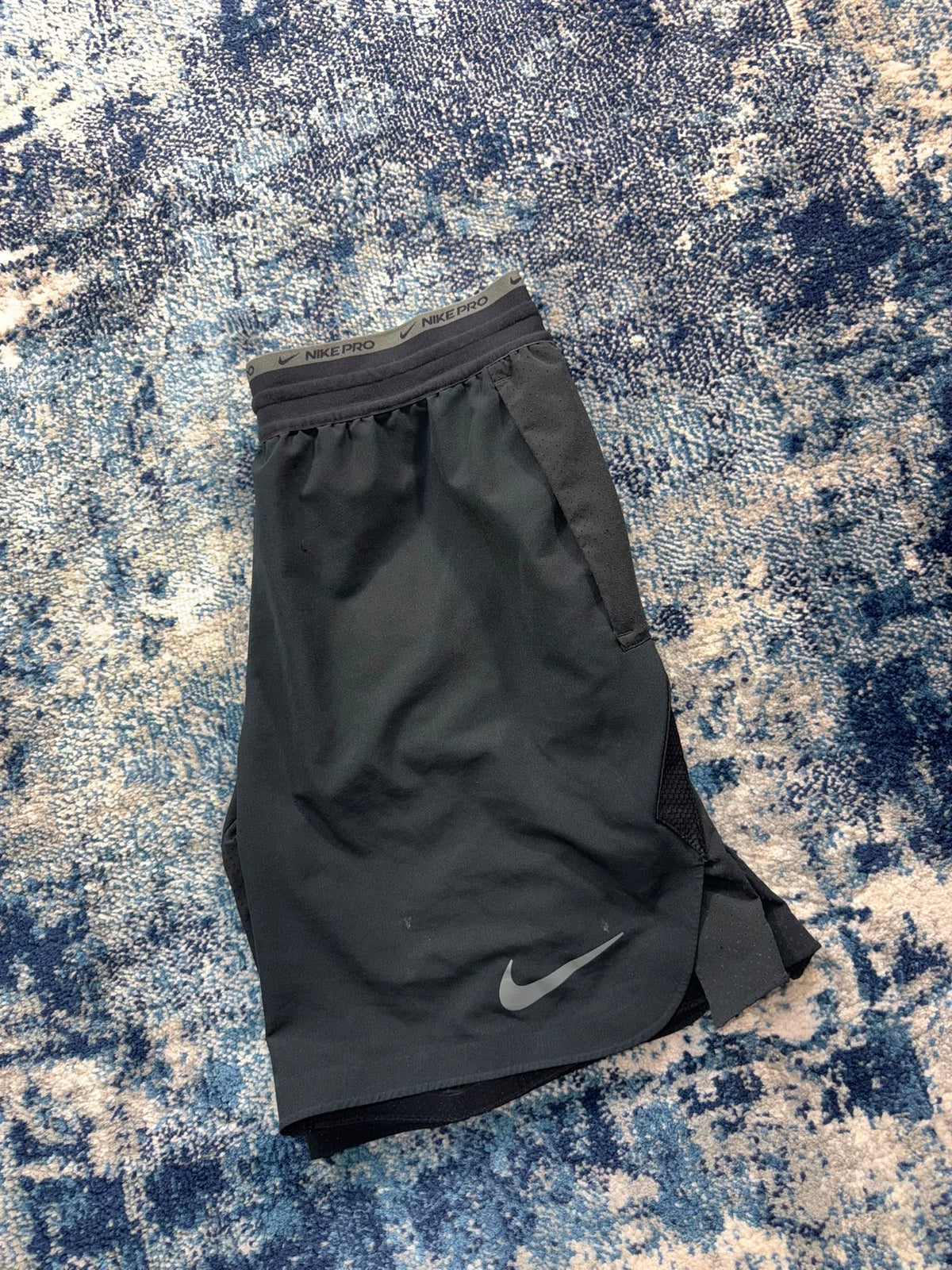 Nike Pro Dri-FIT 8” Shorts Black Grey Men’s Small – Black / Grey in Black / Grey, men's Small – alternate view
