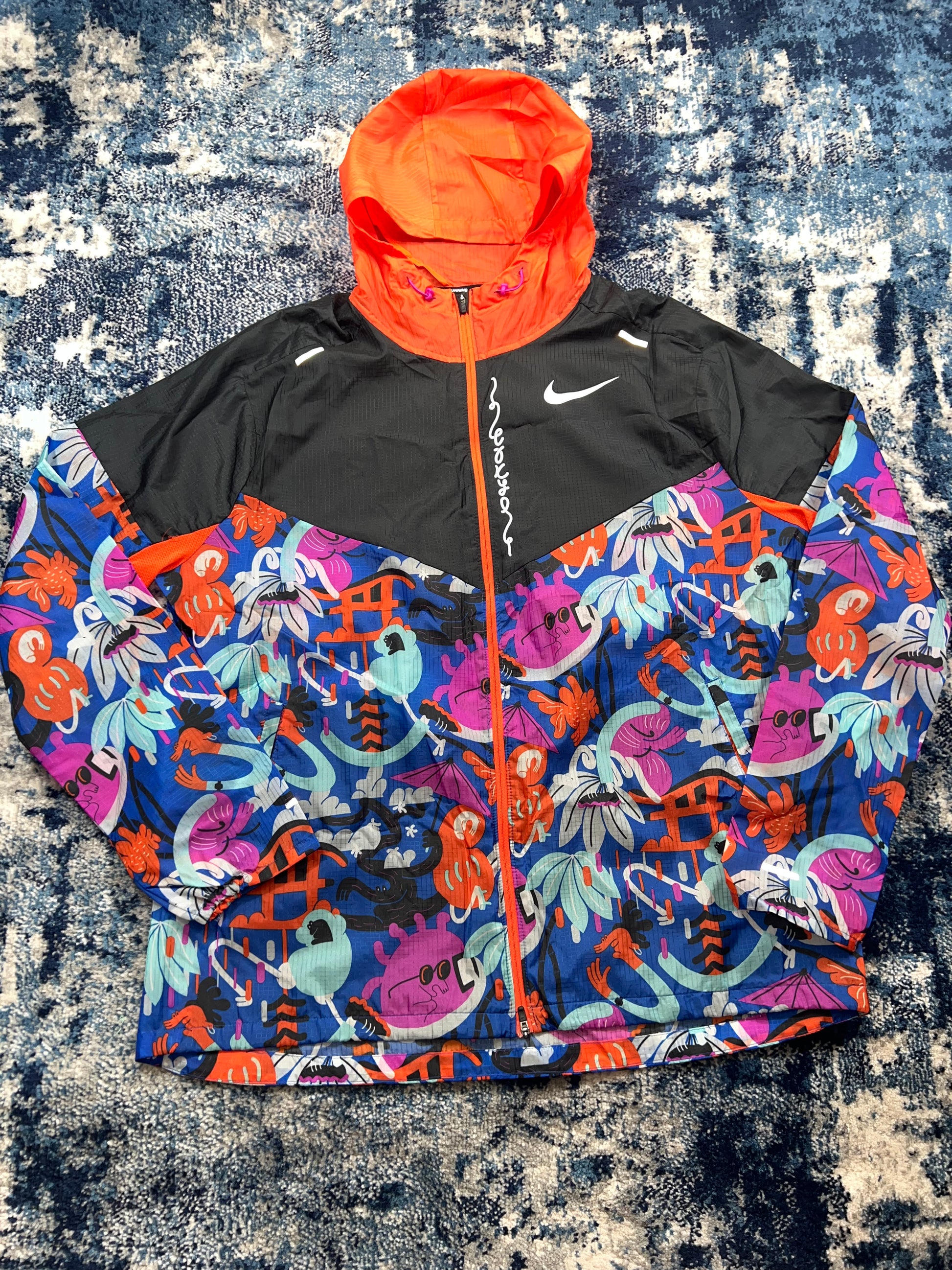 Nike Cartoon Tokyo Windrunner Jacket & T-Shirt Set Multicolour Black Men’s Large – Multicolour / Black in Multicolour /…
