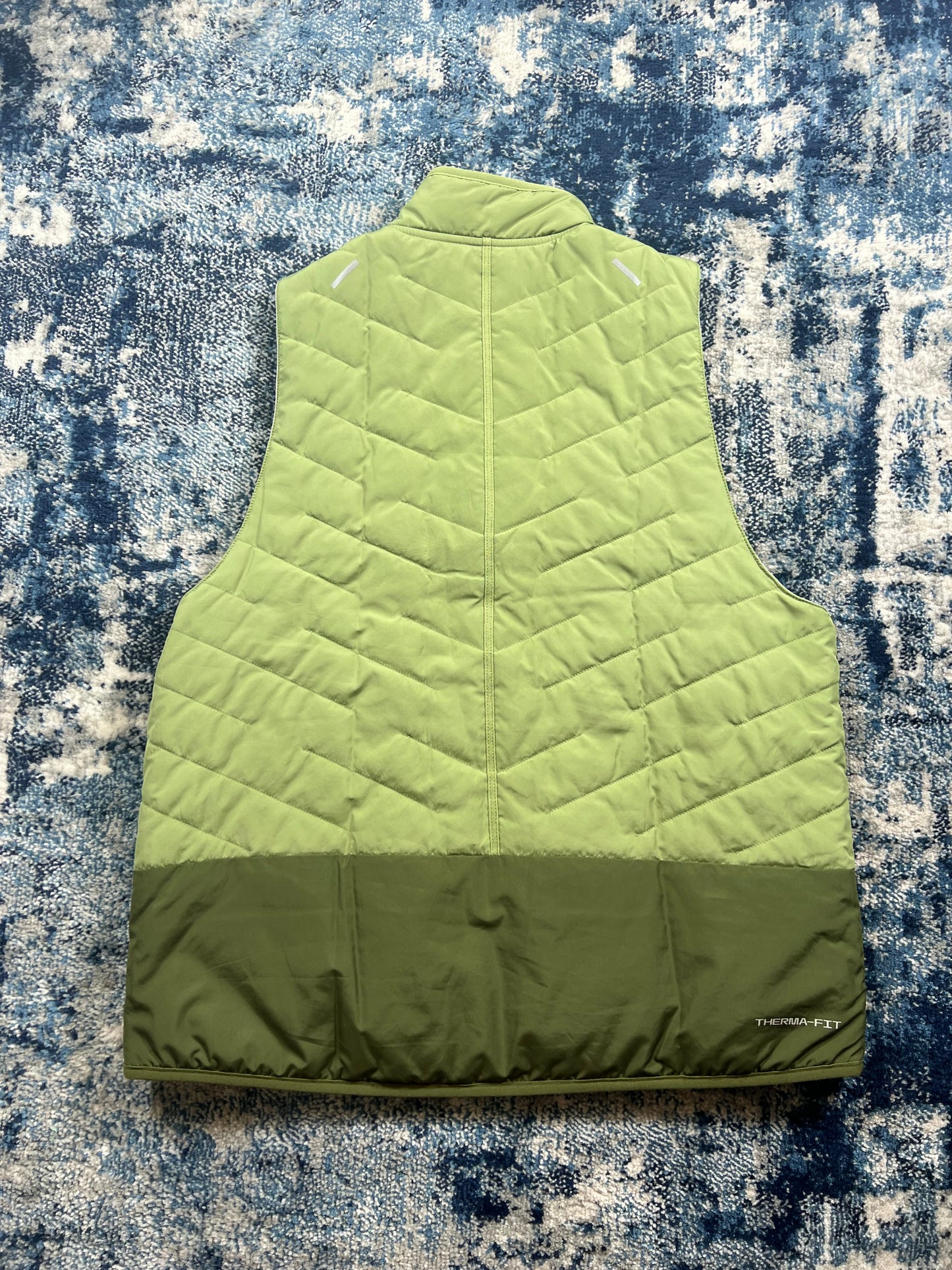 Nike TechKnit ADV Long Sleeve & Therma-FIT Gilet Set Khaki Green Men’s Large in Khaki Green, men's Large – detail view