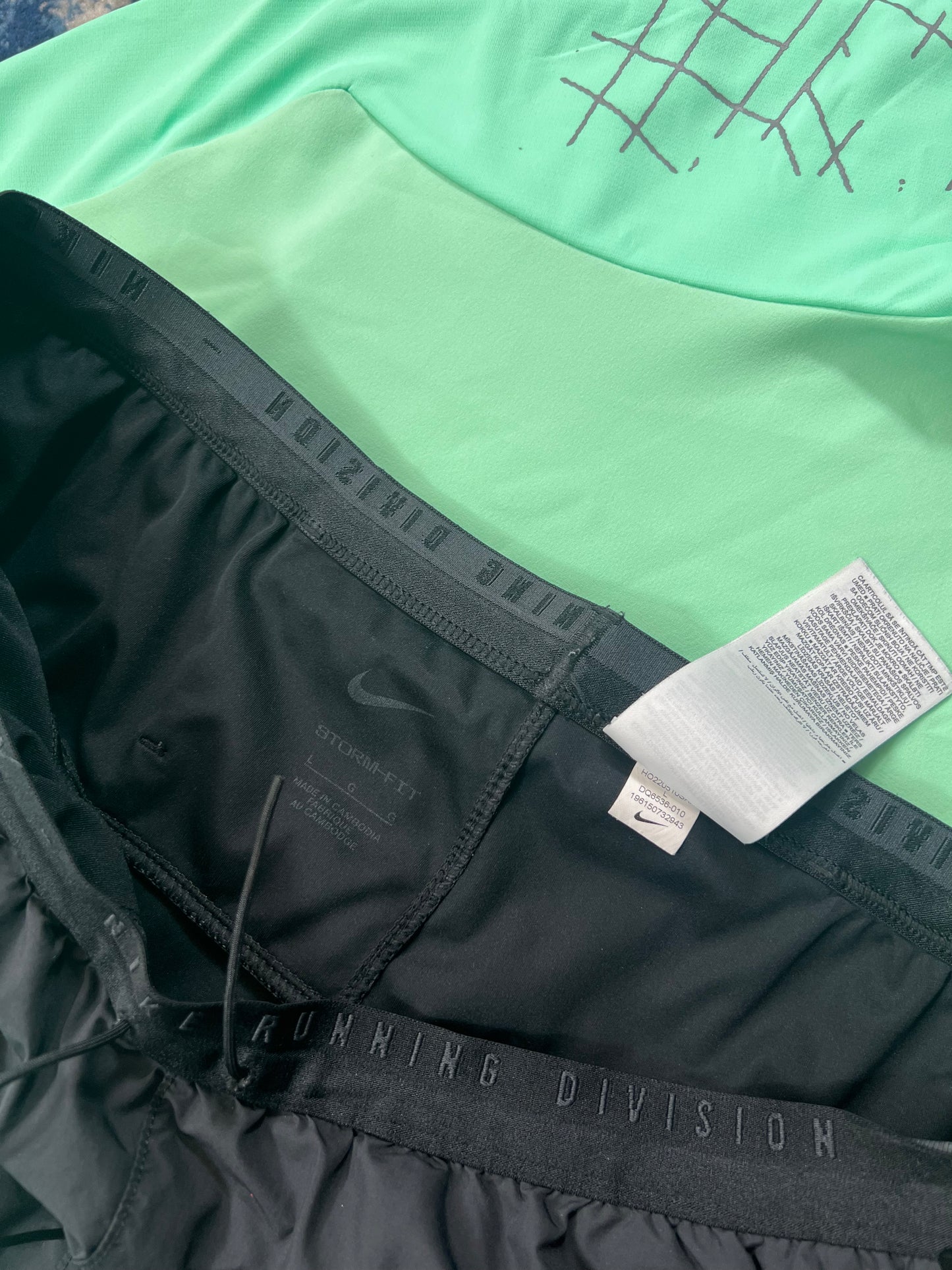 Nike Running Division Spider Web 1/4 Zip Tracksuit Set Mint Green Black – Mint Green / Black in Mint Green / Black, men's…
