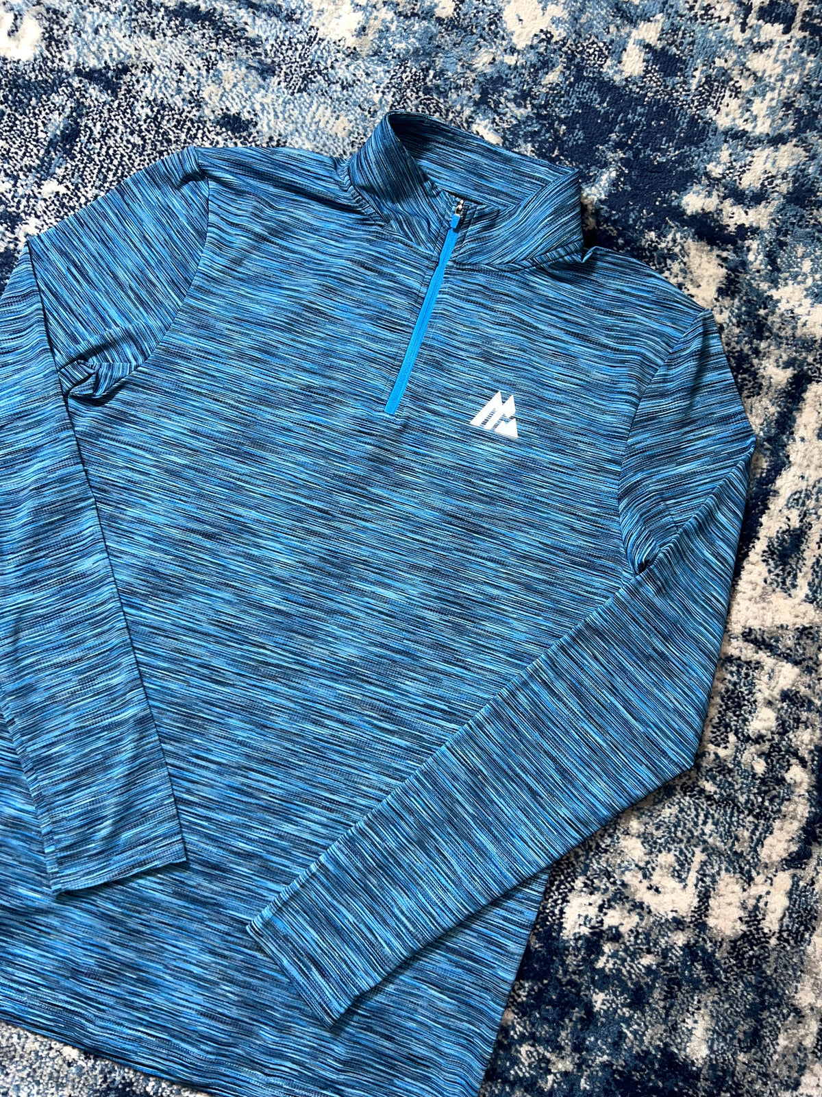 Montirex Active Reflective Lightweight 1/4 Zip Running Top Blue Men’s Small in Blue, men's Small – alternate view