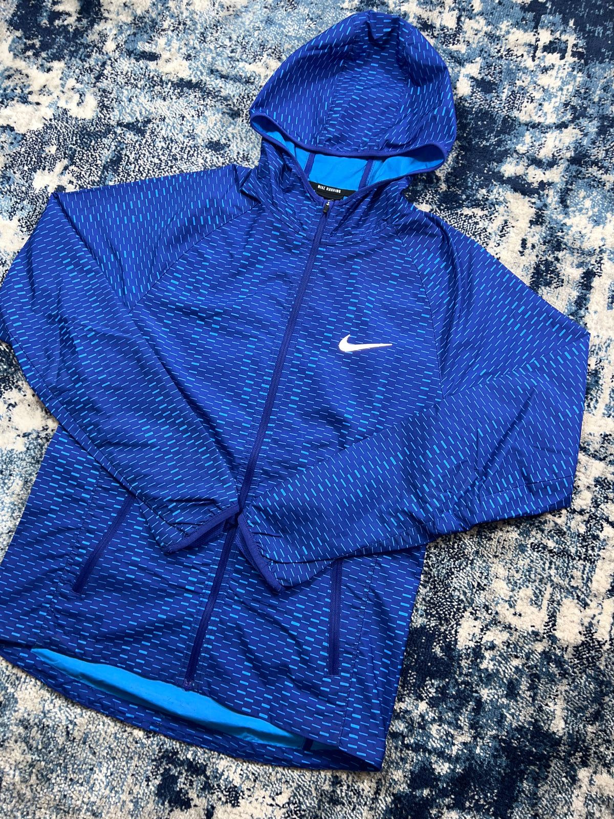 Nike Racer Fuse Digital Dash Windrunner Jacket Royal Blue Men’s Extra Small in Royal Blue, men's Mixed Sizes – alternate view