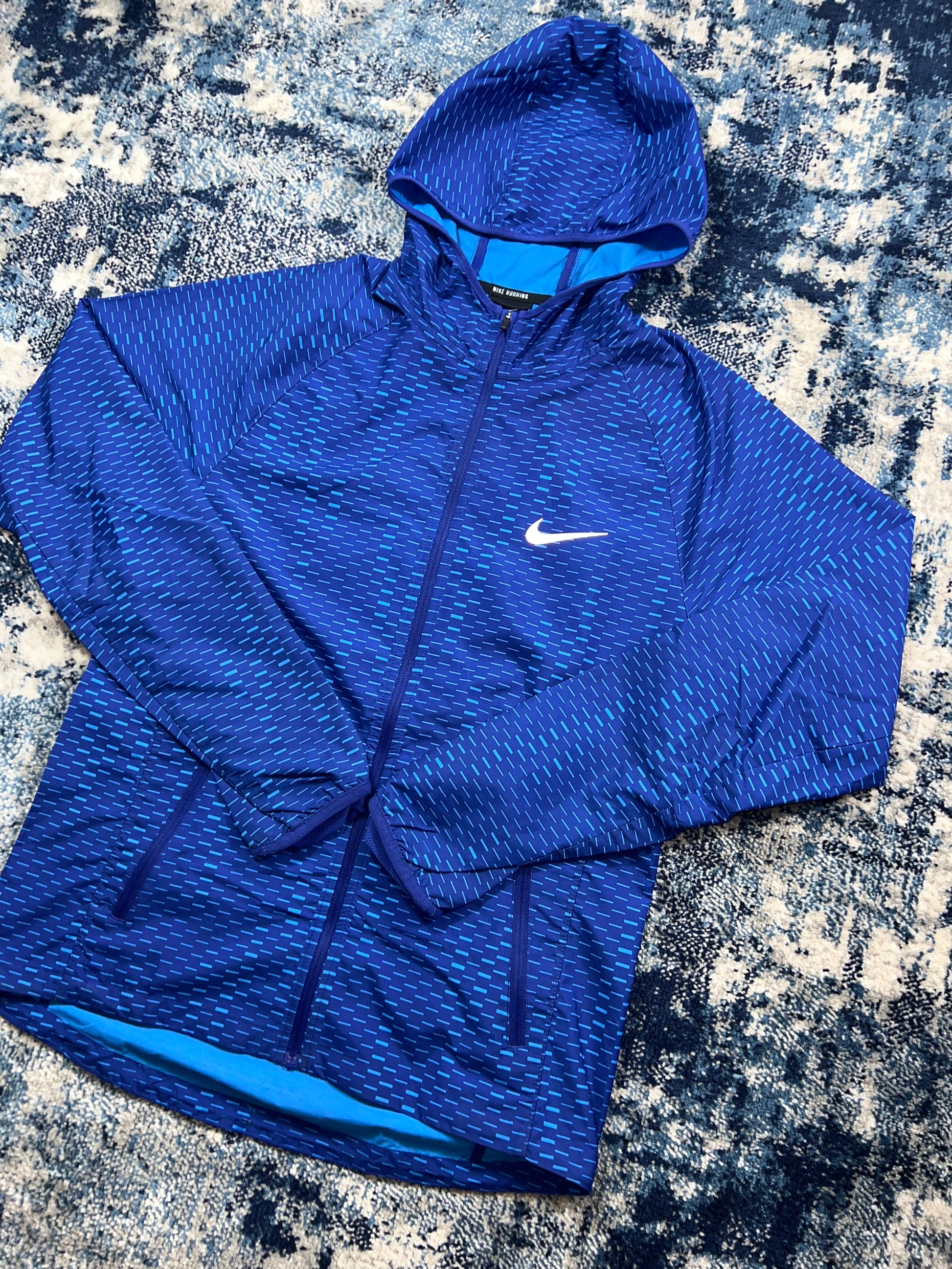 Nike Racer Fuse Digital Dash Windrunner Jacket Royal Blue Men’s Extra Small in Royal Blue, men's Mixed Sizes – alternate view