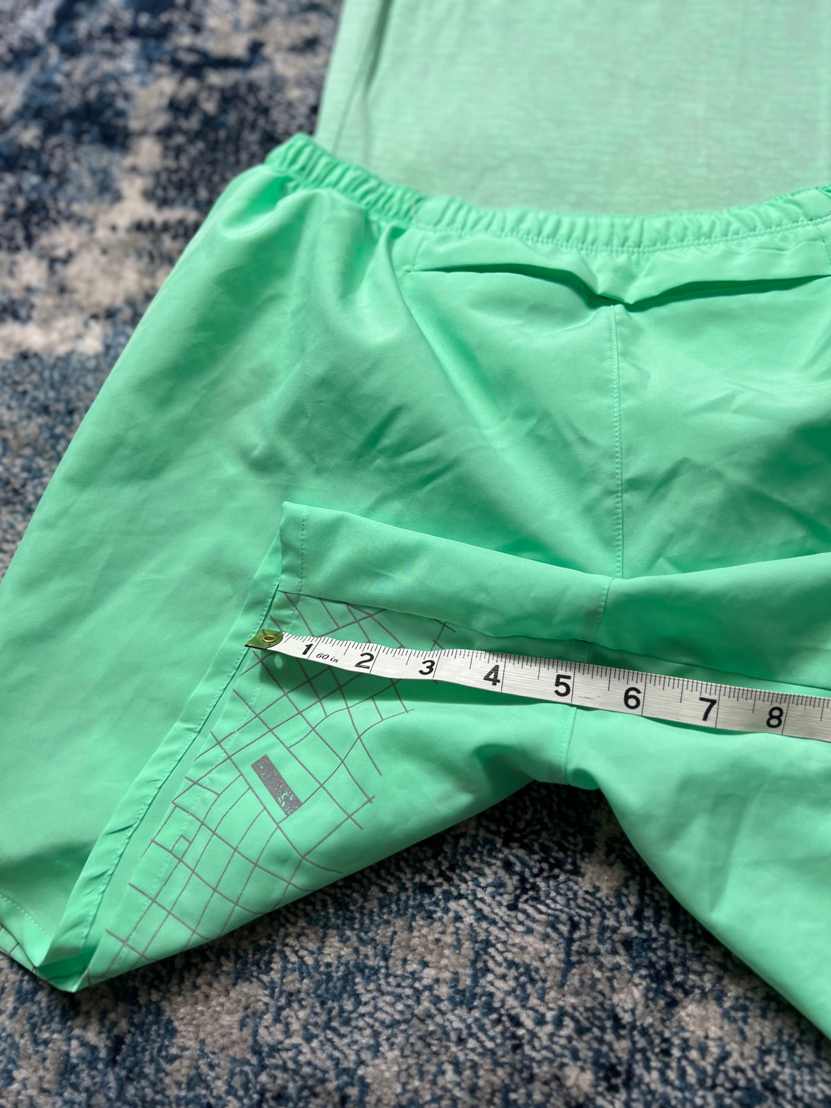 Nike Running Division TechKnit Miler T-Shirt & Challenger Shorts Set Mint Green in Mint Green, men's Mixed Sizes – detail…