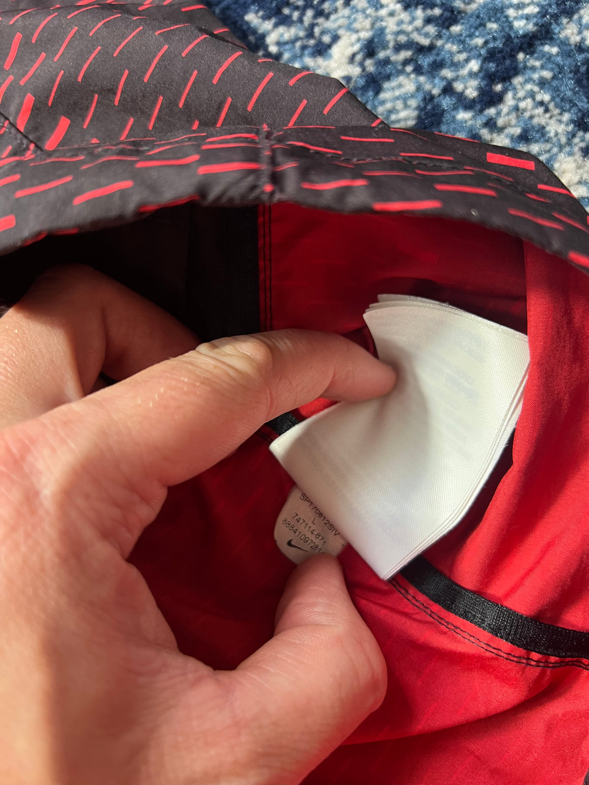 Nike Racer Fuse Digital Camo 3 Piece Tracksuit Running Set Red in Red, men's Mixed Sizes – detail view