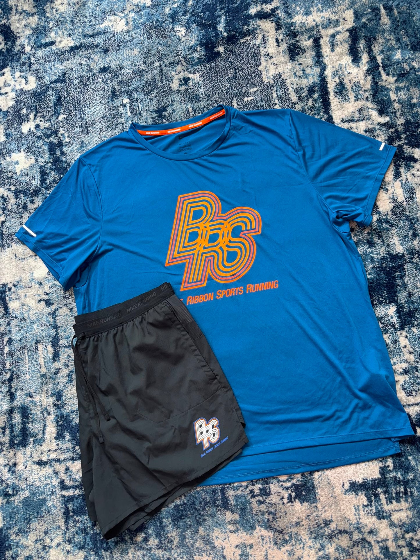 Nike Miler BRS / Flex Stride Set – Blue and Black, Men's 2XL in Blue and Black, men's 2XL – alternate view