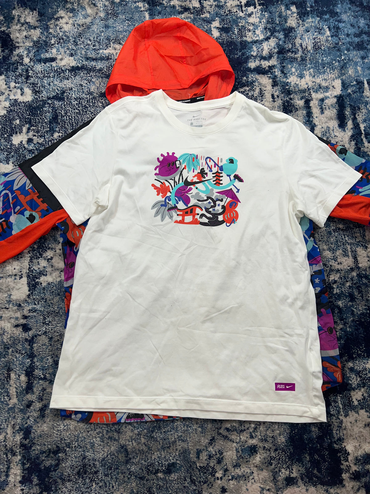 Nike Cartoon Tokyo Windrunner Jacket & T-Shirt Set Multicolour Black Men’s Large – Multicolour / Black in Multicolour /…