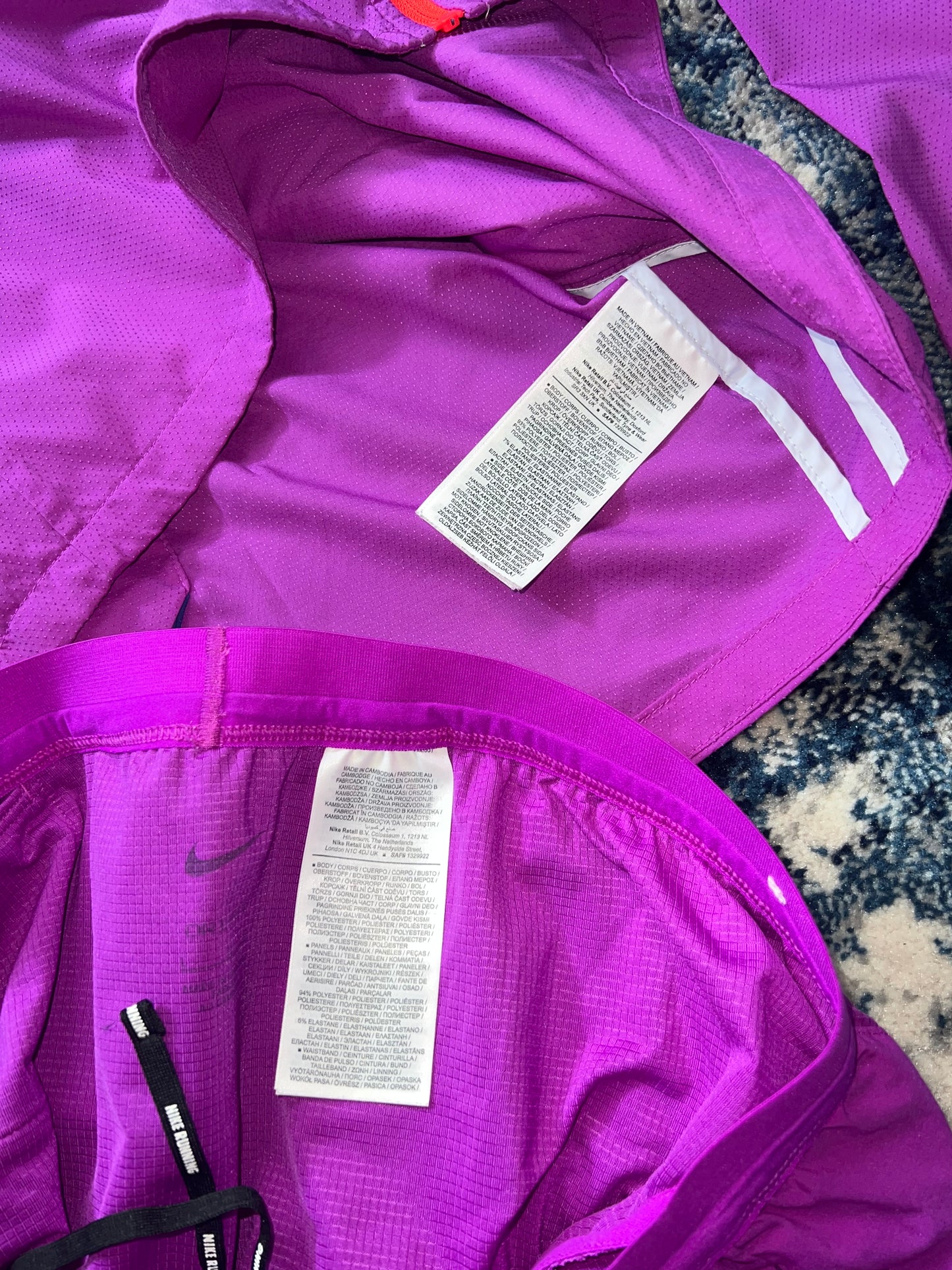 Nike Repel Miler Packable Windrunner & Flex Stride Shorts Running Set Purple Grape – Men's Large in Purple Grape, men's…