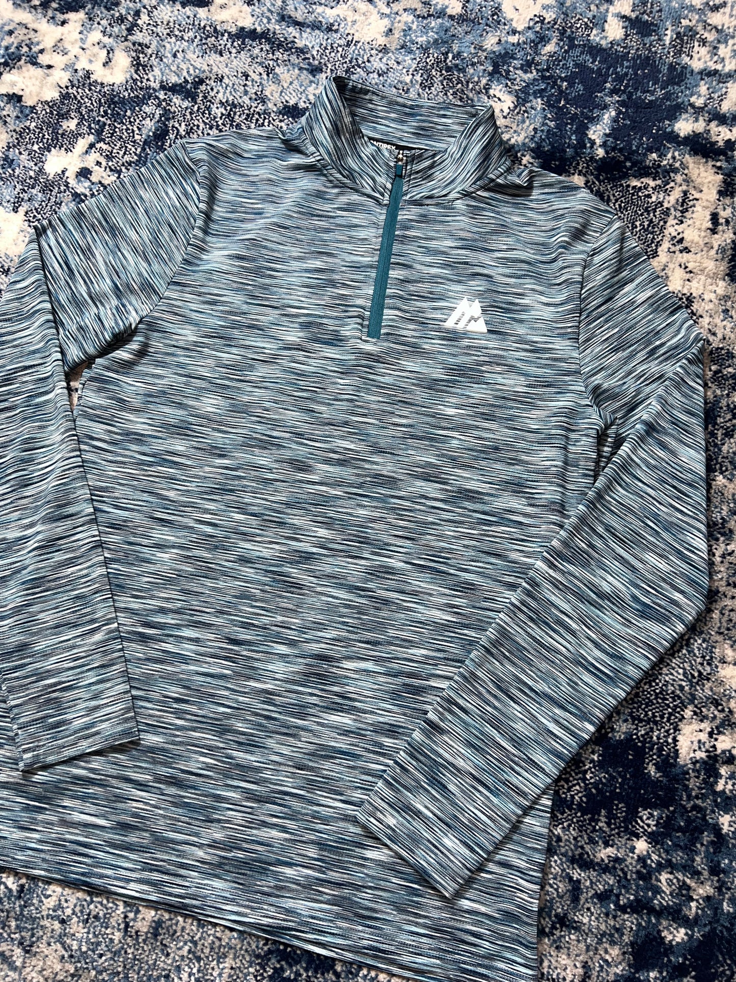 Montirex Active Reflective Lightweight 1/4 Zip Running Top Blue Men’s Small in Blue, men's Small – alternate view