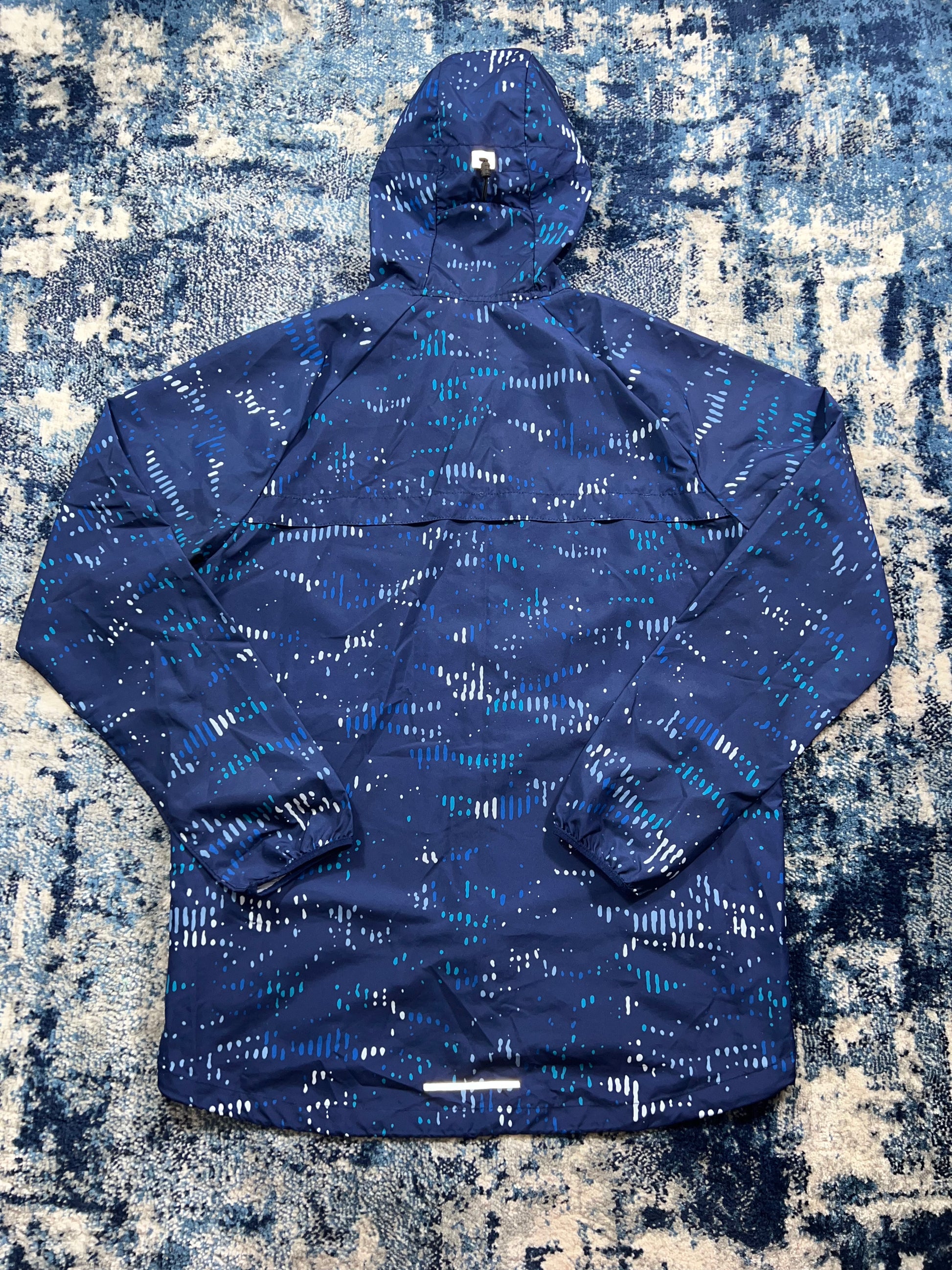 Nike Digital Windrunner Jacket Blue Reflective Medium Men’s Running Festival in Blue, men's Medium – detail view