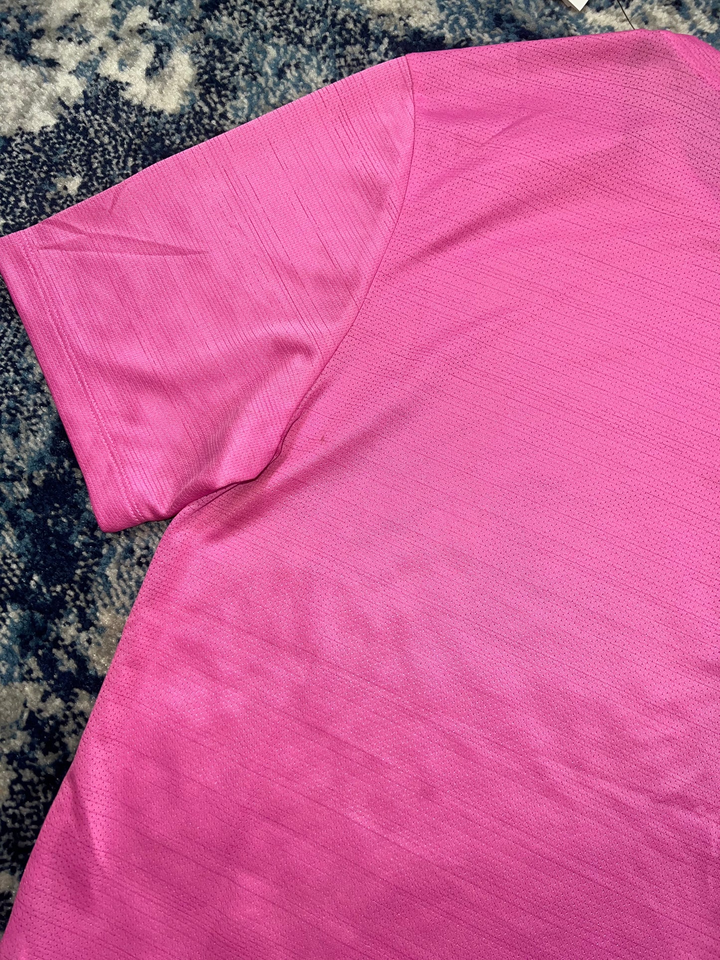 Nike Miler Dri-FIT Running T-Shirt – Playful Pink – Men's Small in Playful Pink, men's Small – detail view