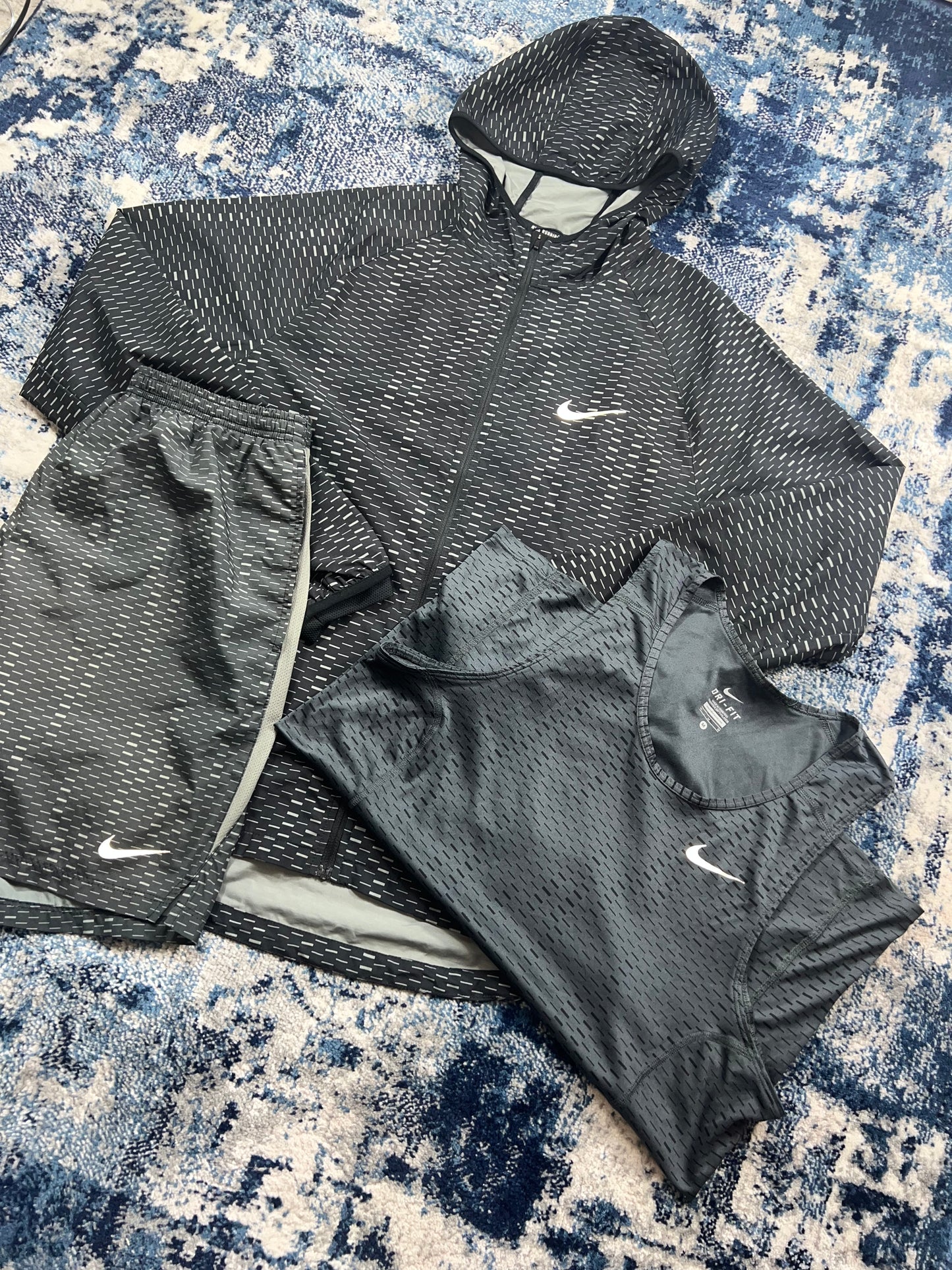 Nike Digital Camo Racer Fuse 3 Piece Tracksuit Set Grey Men’s Medium in Grey, men's Mixed Sizes – alternate view