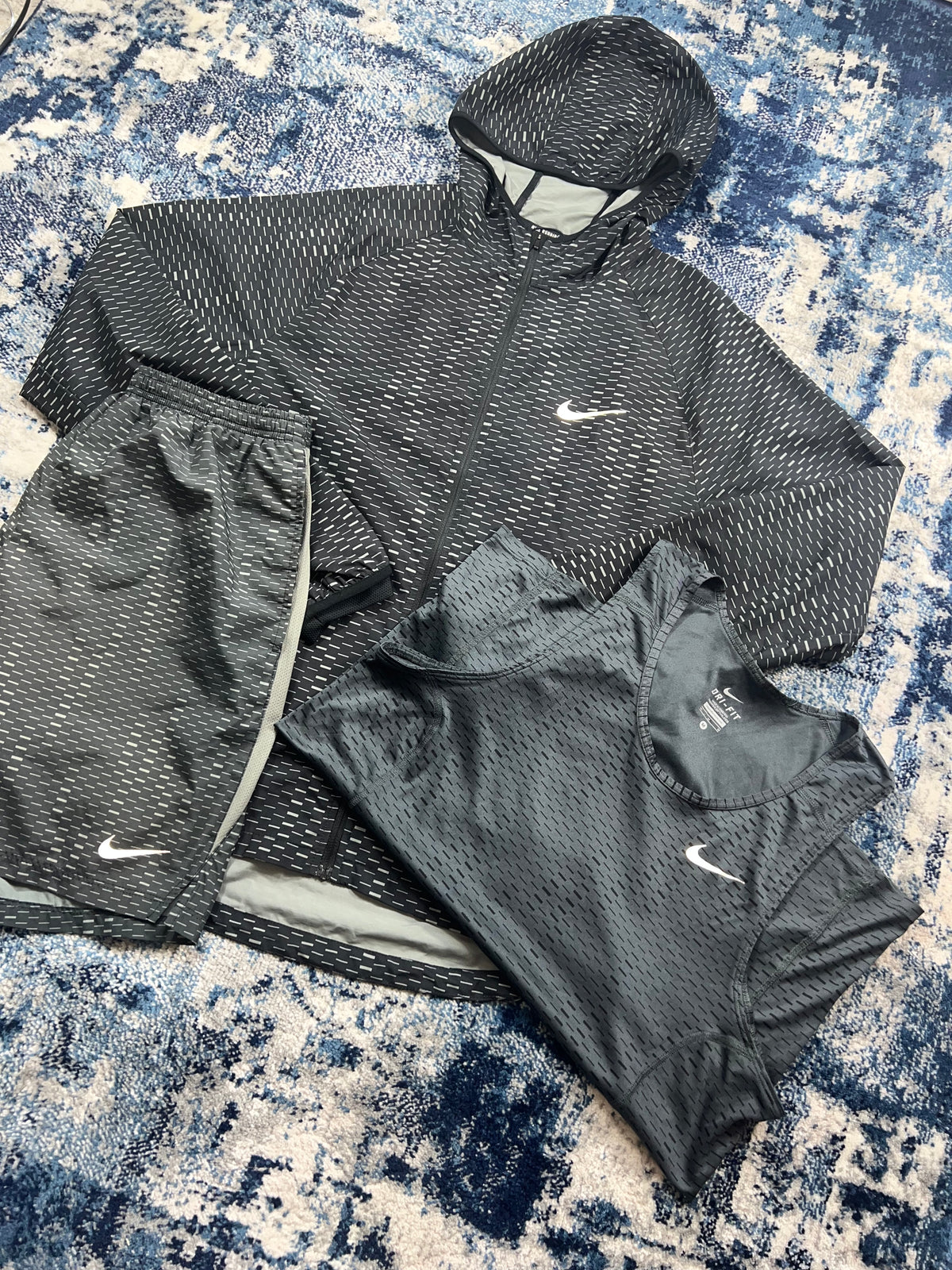 Nike Digital Camo Racer Fuse 3 Piece Tracksuit Set Grey Men’s Medium in Grey, men's Mixed Sizes – alternate view