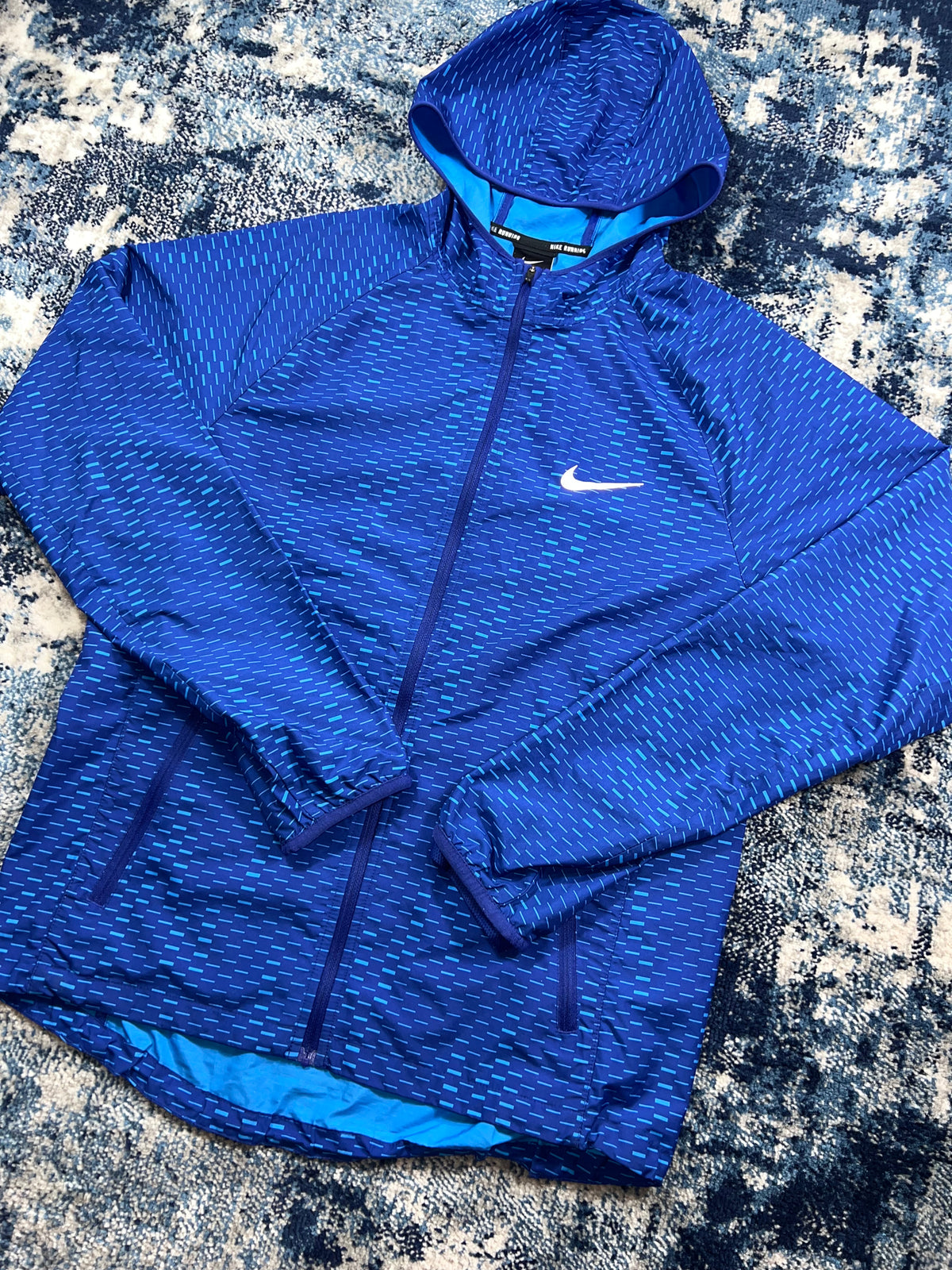 Nike Racer Fuse Digital Dash Windrunner Jacket Royal Blue Men’s Small in Royal Blue, men's Small – alternate view