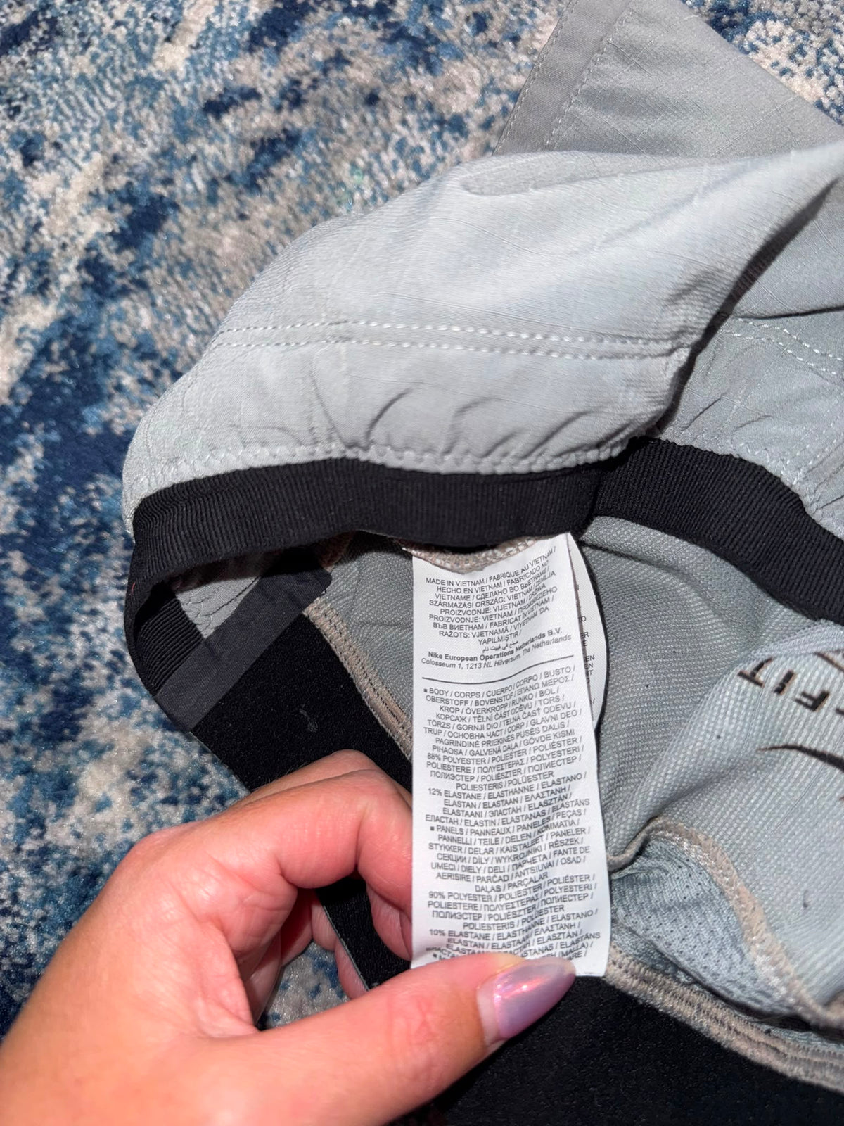 Nike Pro Dri-FIT 7” Shorts Grey Black Men’s Small – Grey / Black in Grey / Black, men's Small – detail view
