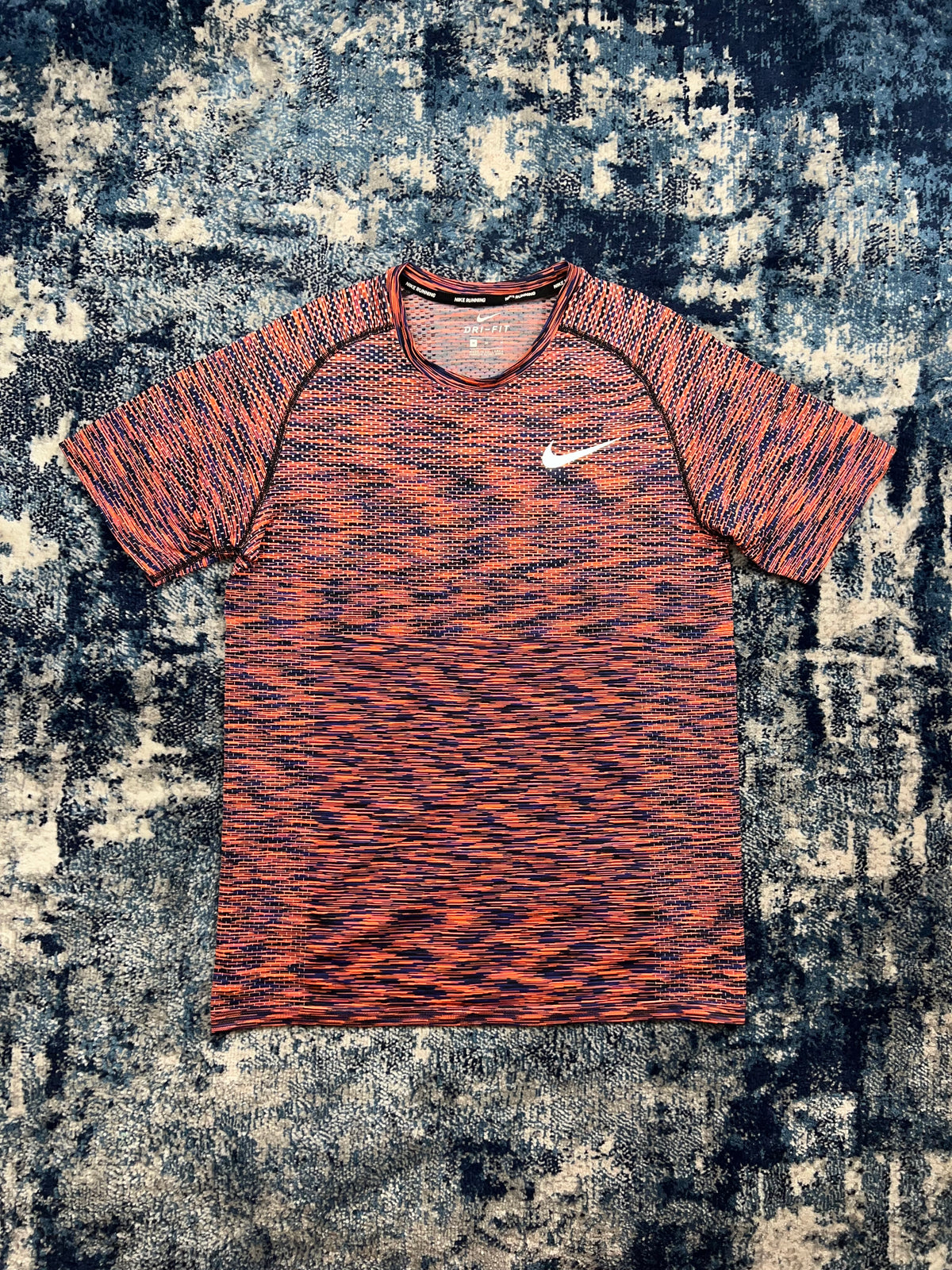 Nike TechKnit T-Shirt Orange Black Reflective Men’s Medium – Orange / Black in Orange / Black, men's Medium – front view