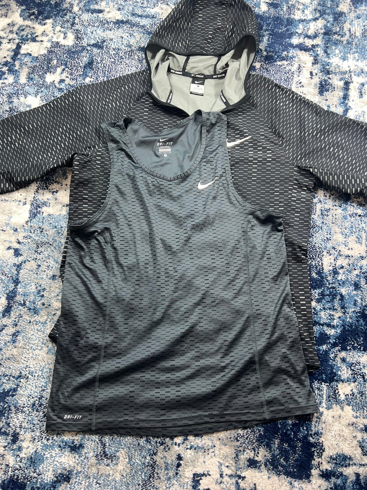 Nike Digital Camo Racer Fuse 3 Piece Tracksuit Set Grey Men’s Medium in Grey, men's Mixed Sizes – detail view