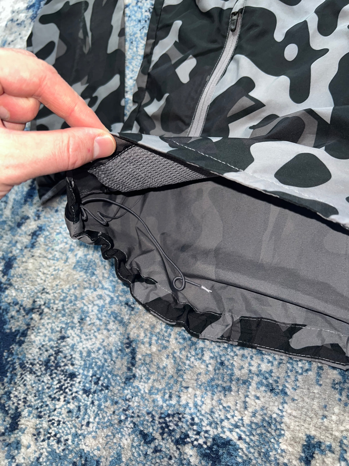 Nike Camo Reflective Windrunner Jacket Grey Black Men’s Small – Grey / Black in Grey / Black, men's Small – detail view