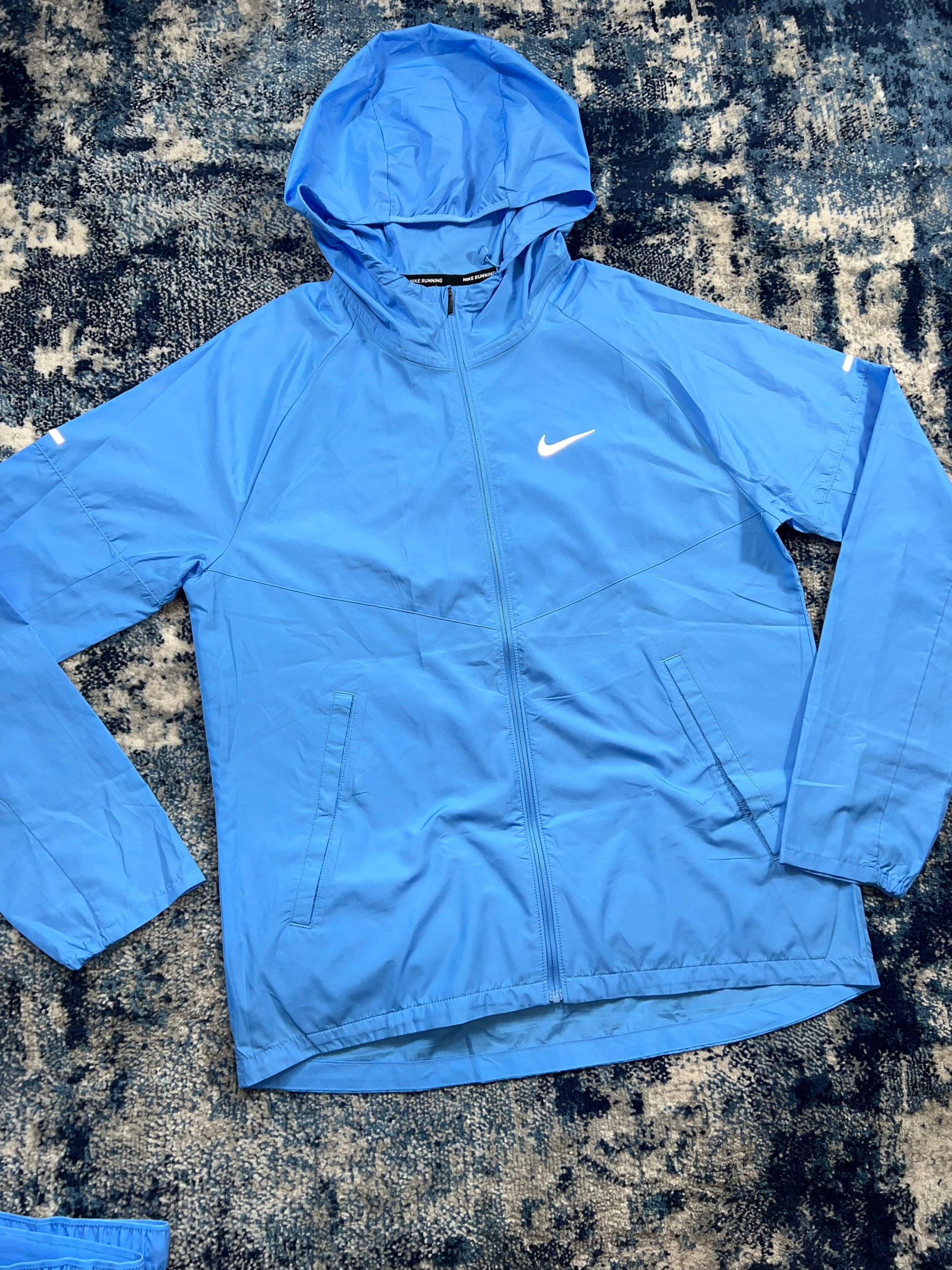 Nike University Blue Repel Miler Windrunner 3 Piece Running Set in University Blue, men's Mixed Sizes – detail view