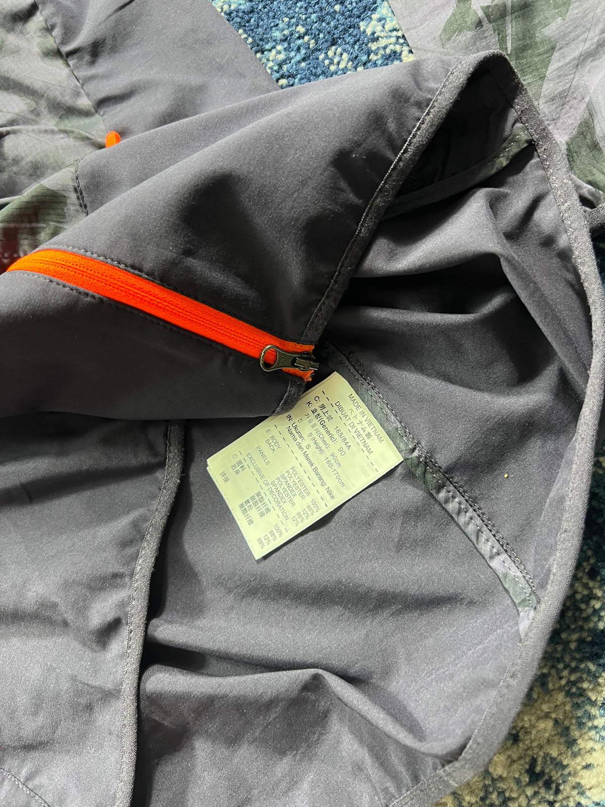 Nike Kiger Feather Print Windrunner Jacket Purple Orange Men’s XS – Purple / Orange, Men's Extra Small in Purple / Orange…